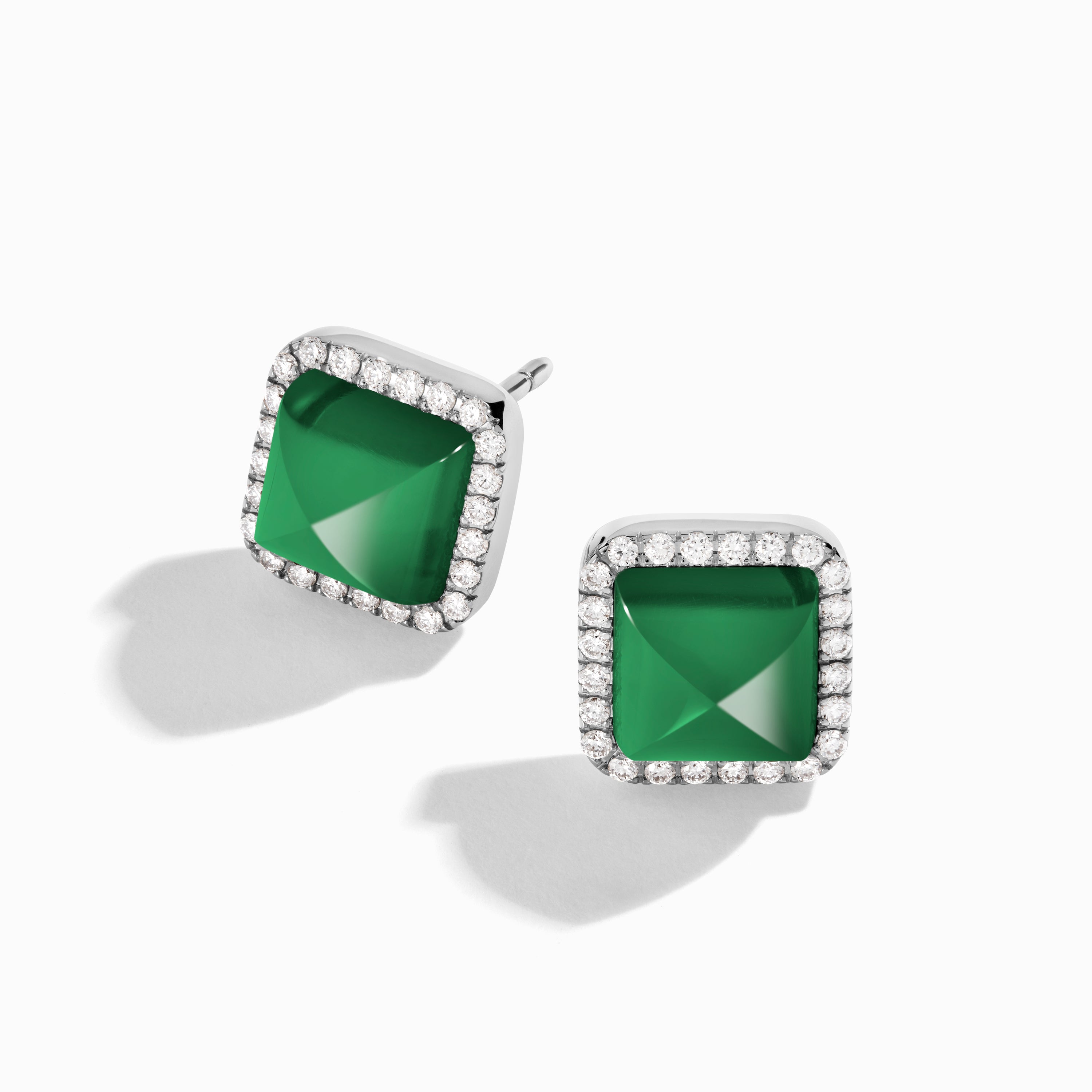 Cleo Diamond Stud Pyramid Earrings — фото 10