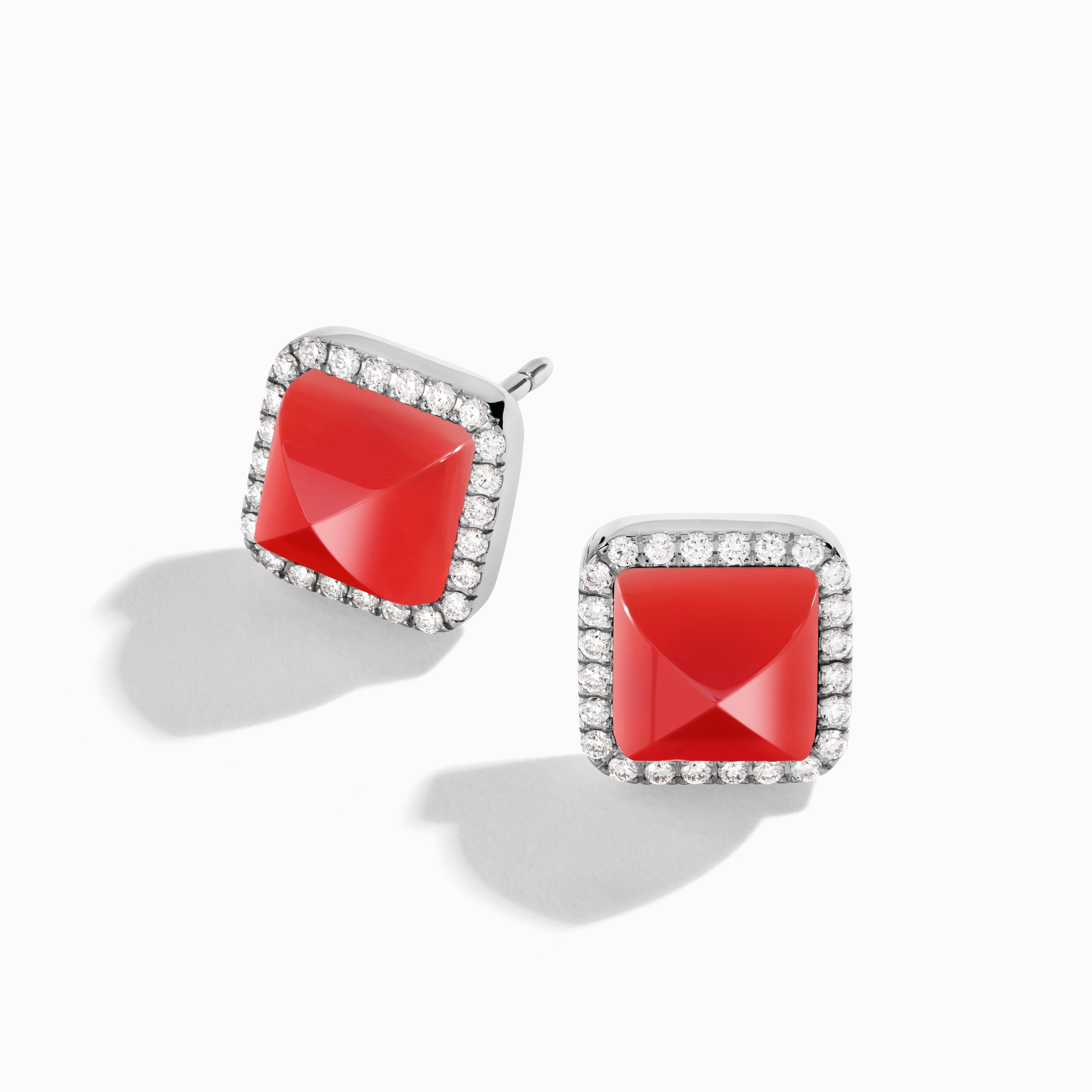Cleo Diamond Stud Pyramid Earrings — фото 19