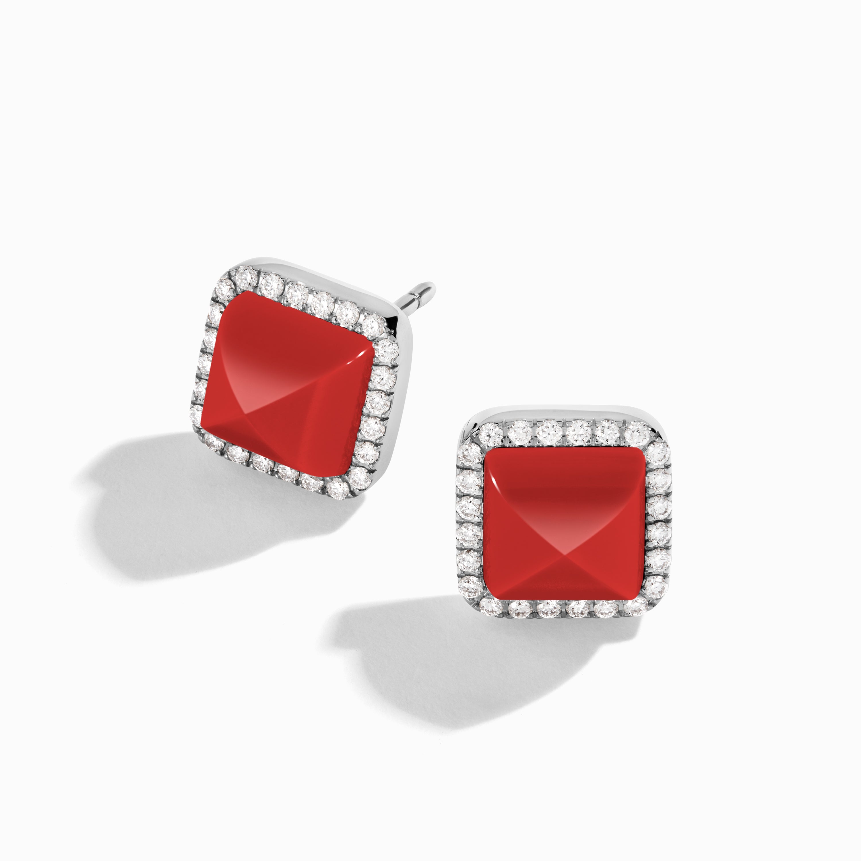 Cleo Diamond Stud Pyramid Earrings — фото 22