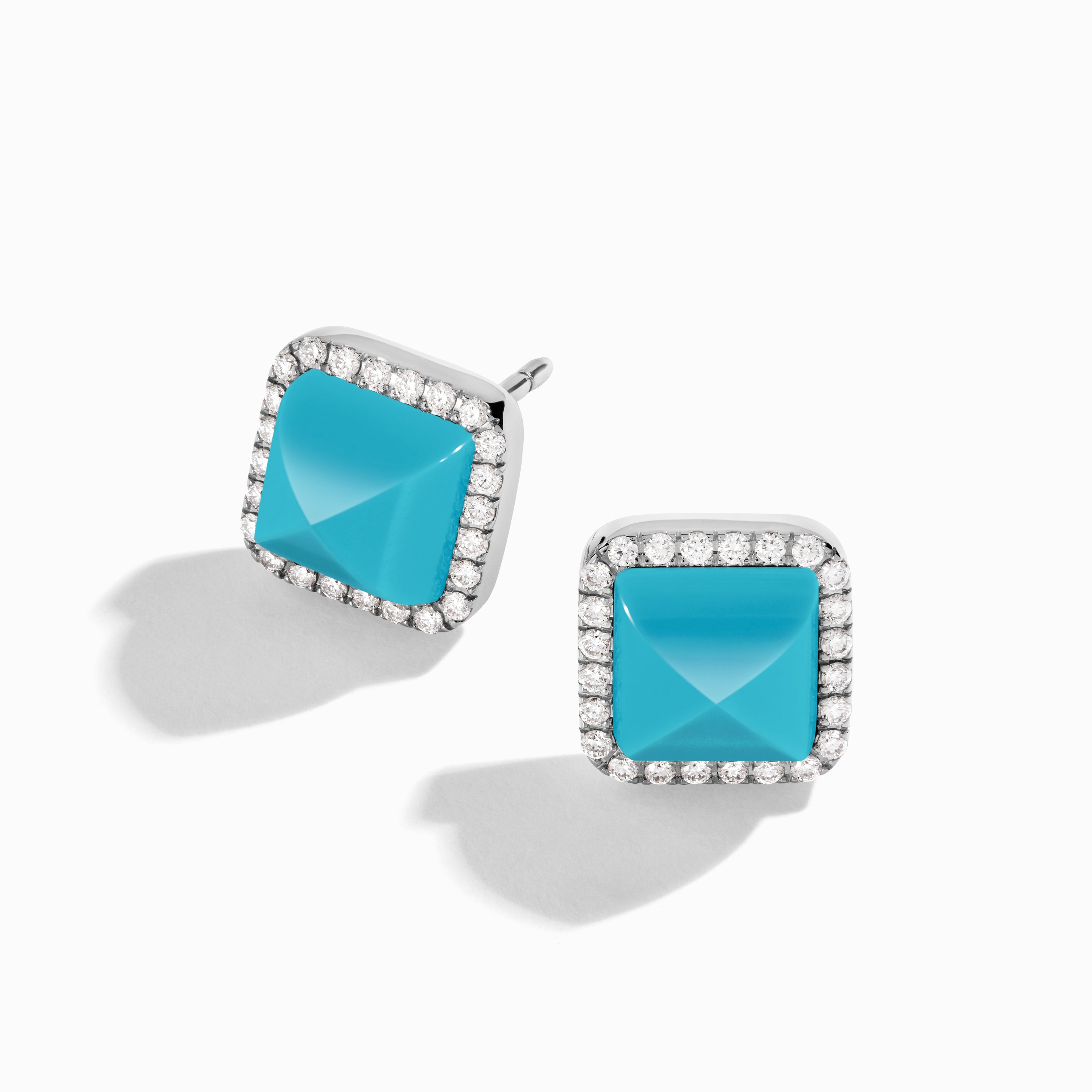 Cleo Diamond Stud Pyramid Earrings — фото 25