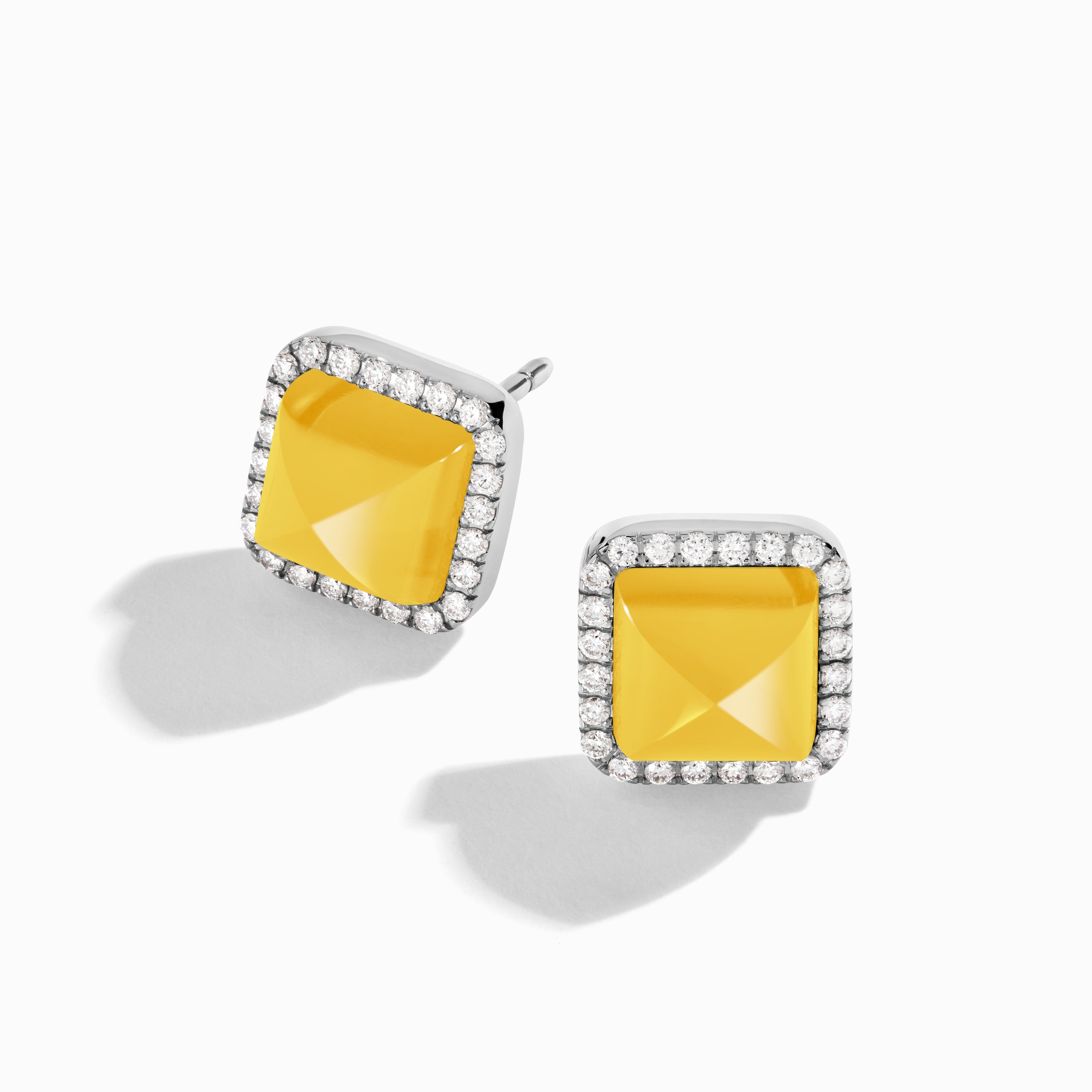 Cleo Diamond Stud Pyramid Earrings — фото 34
