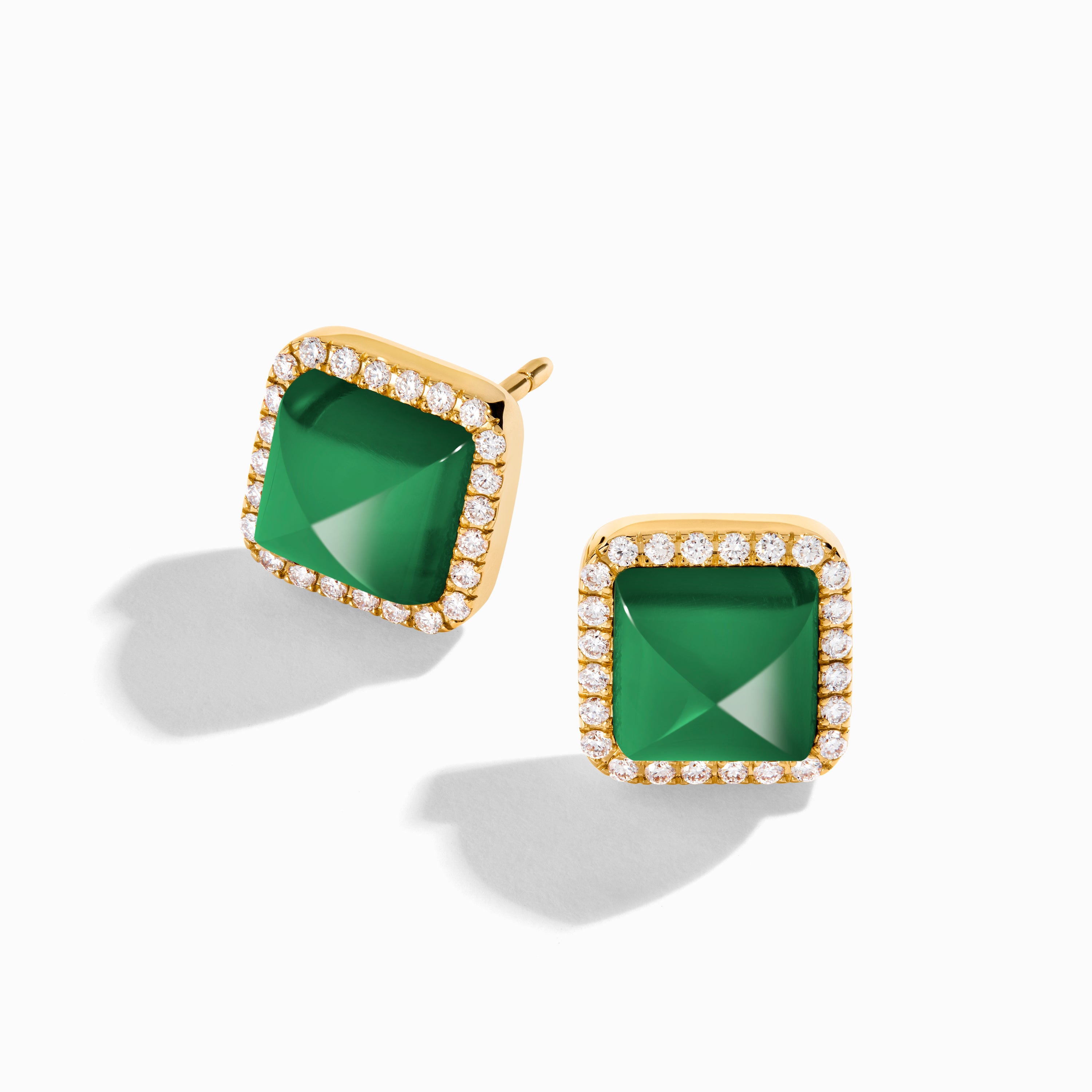 Cleo Diamond Stud Pyramid Earrings — фото 51