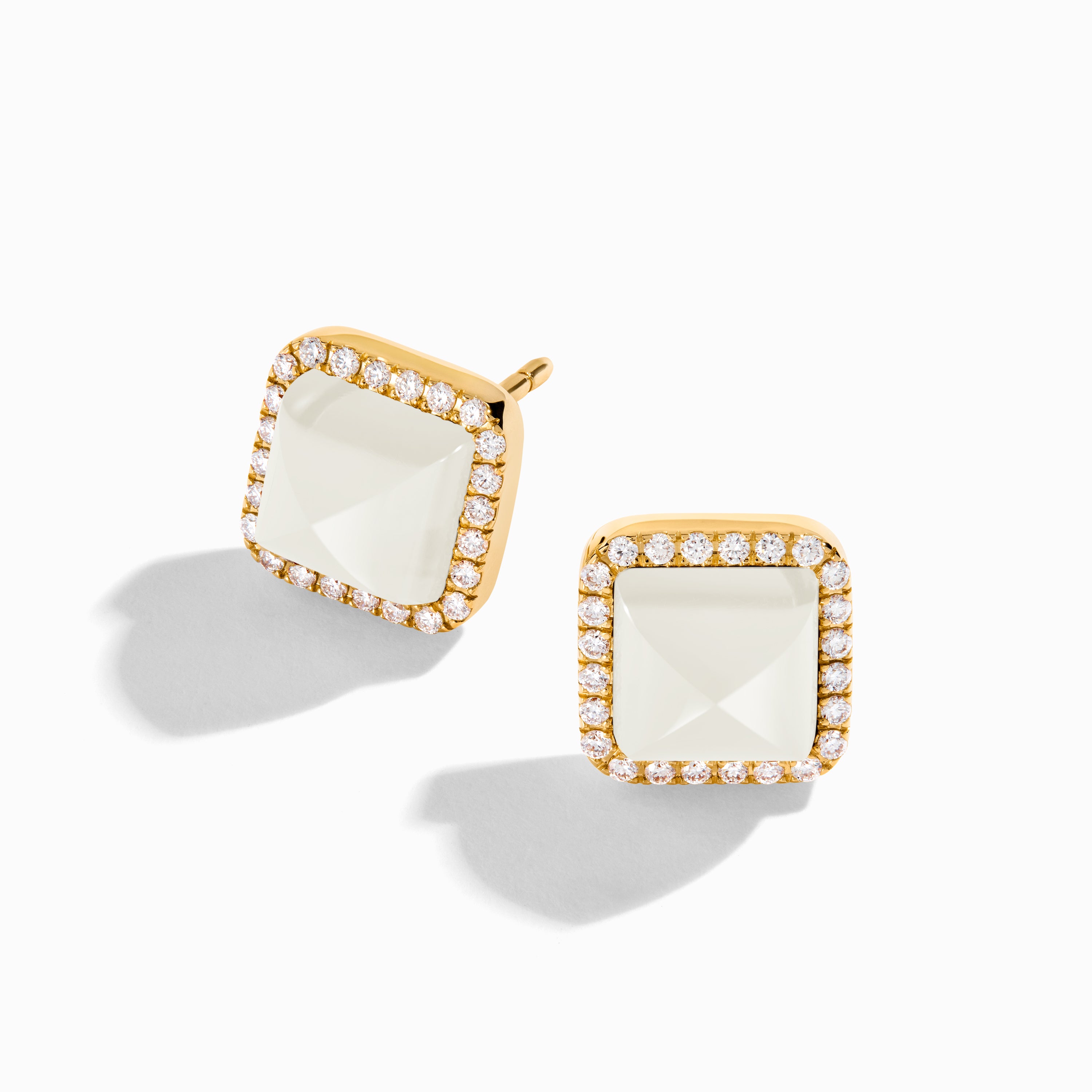 Cleo Diamond Stud Pyramid Earrings — фото 56