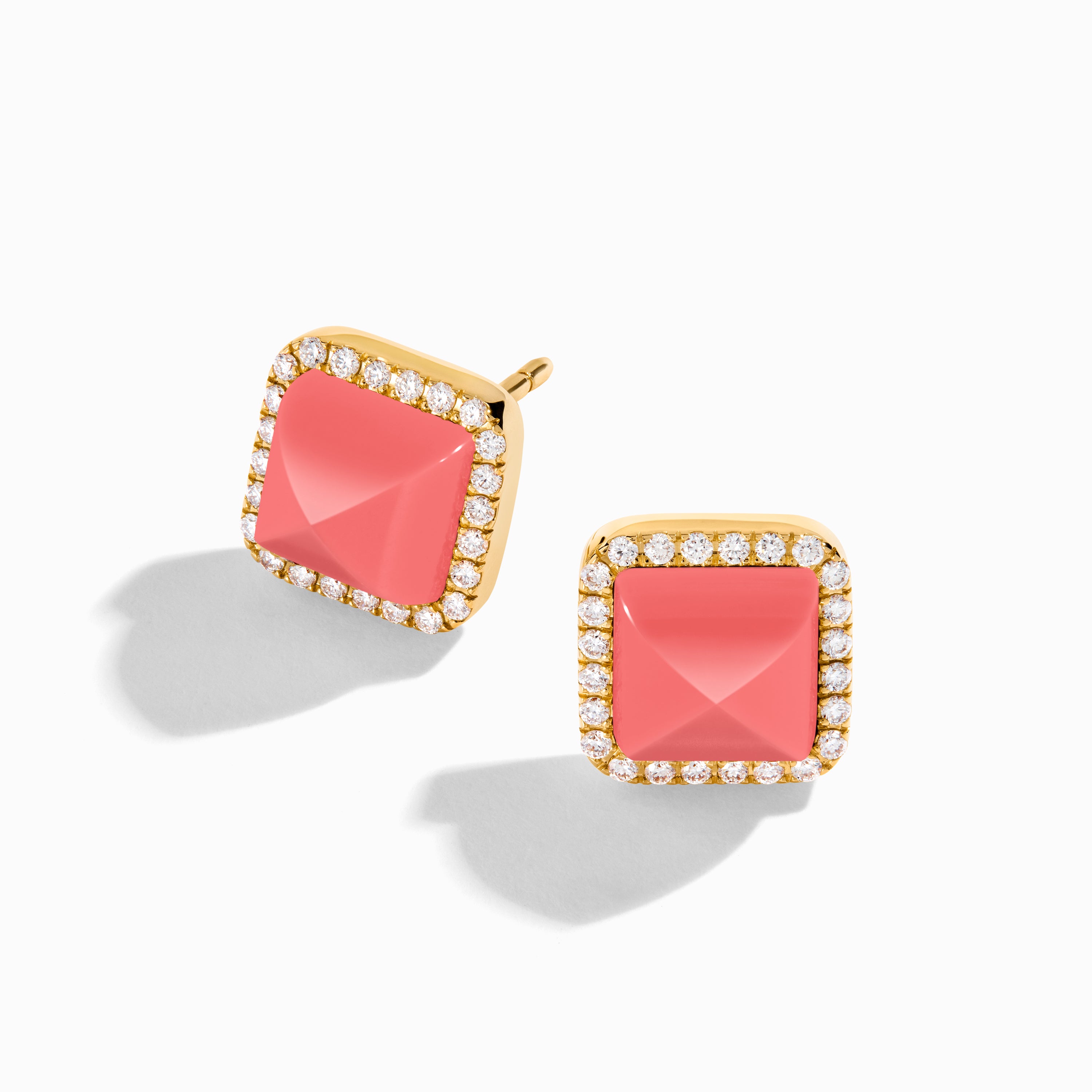 Cleo Diamond Stud Pyramid Earrings — фото 44