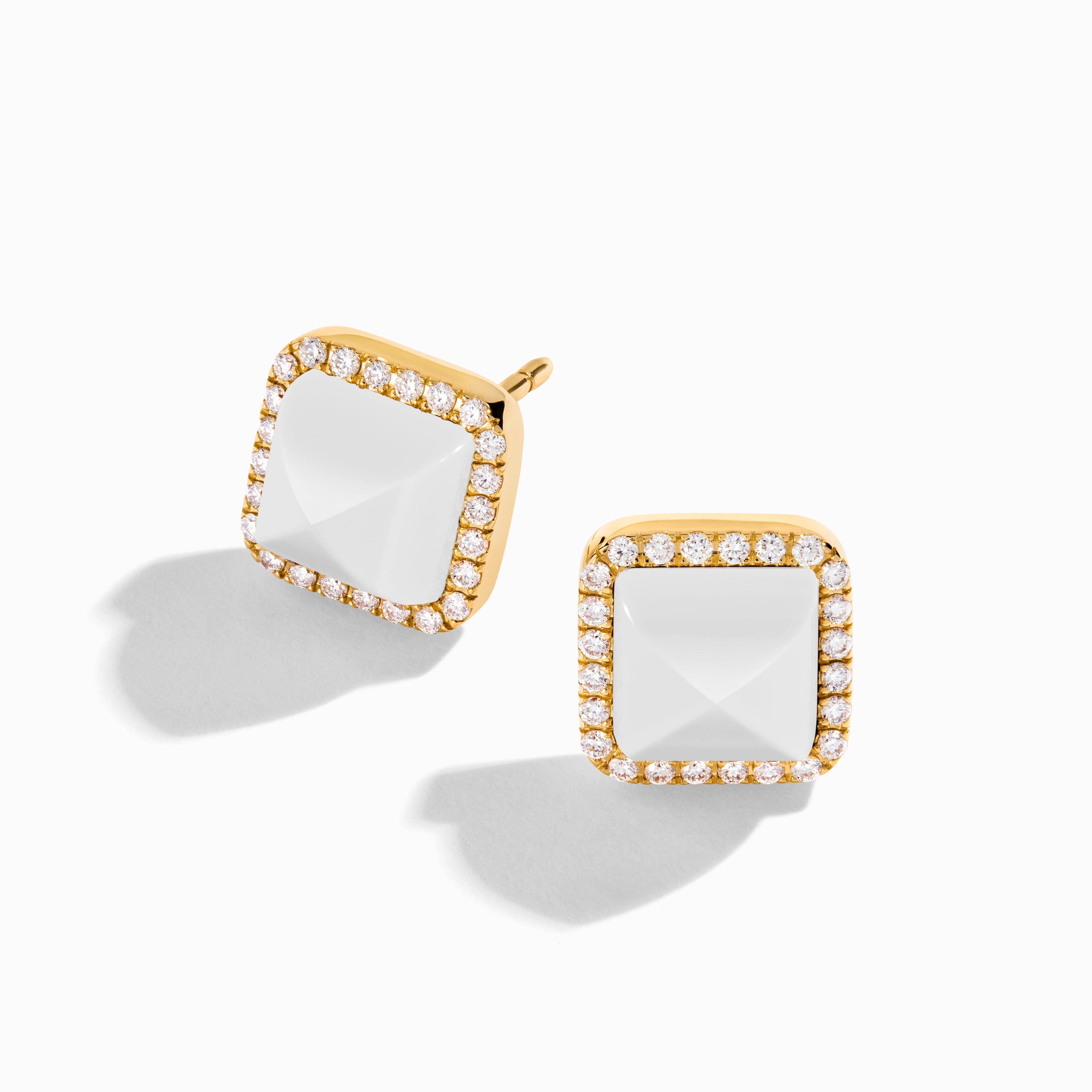 Cleo Diamond Stud Pyramid Earrings — фото 70