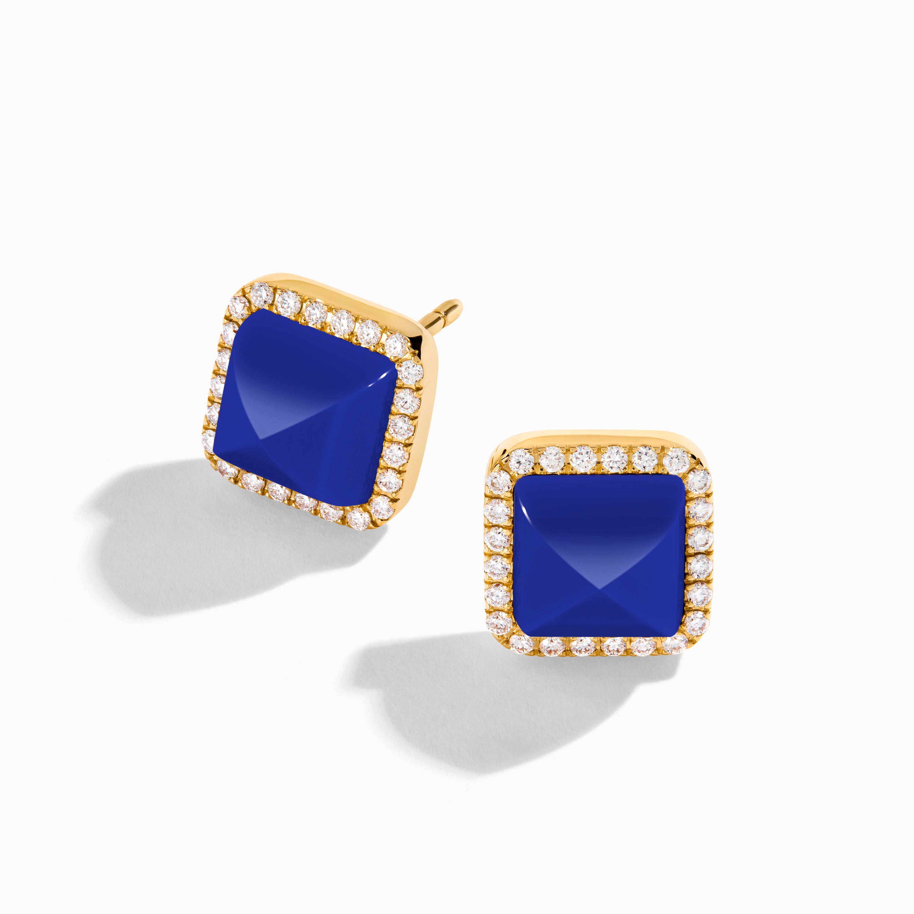 Cleo Diamond Stud Pyramid Earrings — фото 49