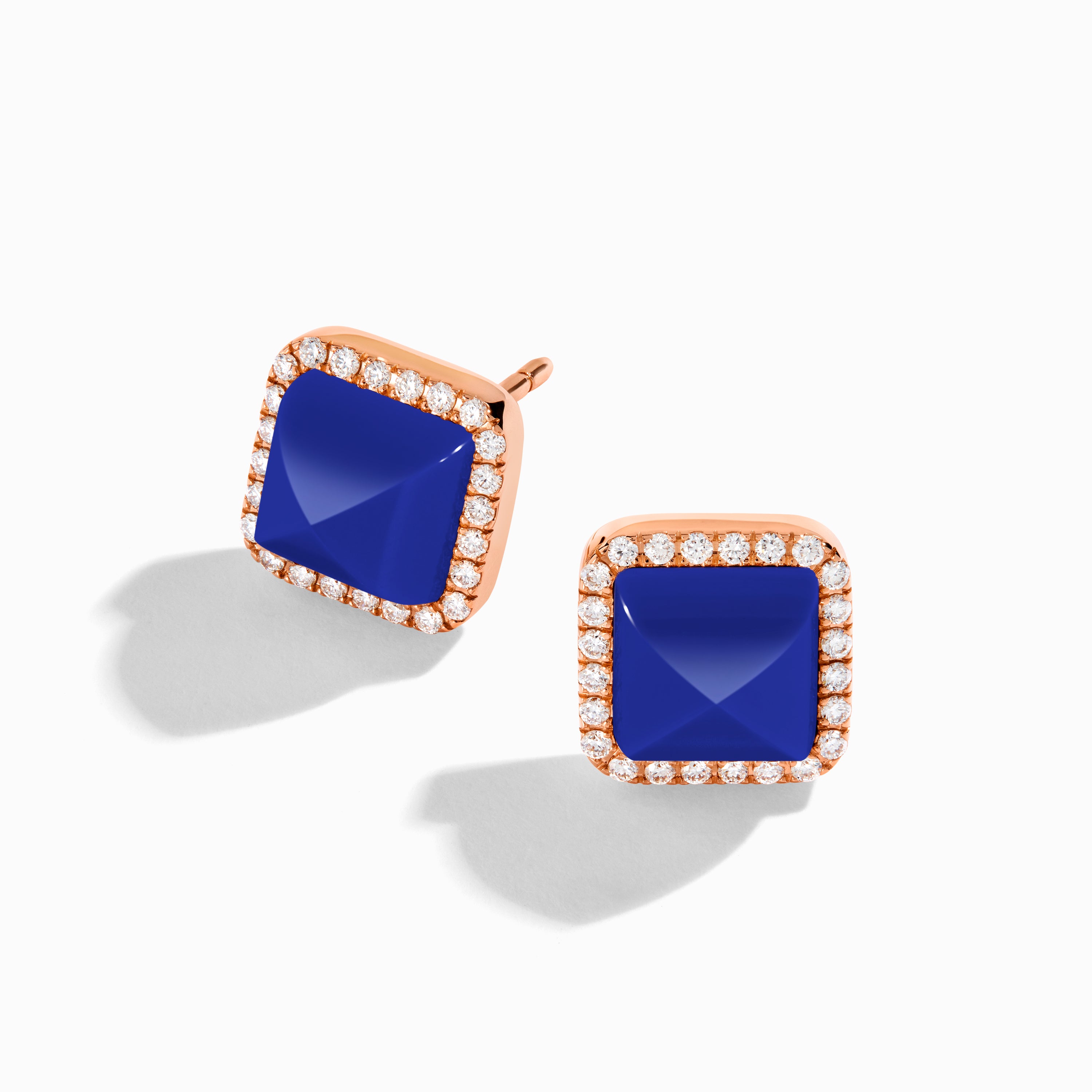 Cleo Diamond Stud Pyramid Earrings — фото 105