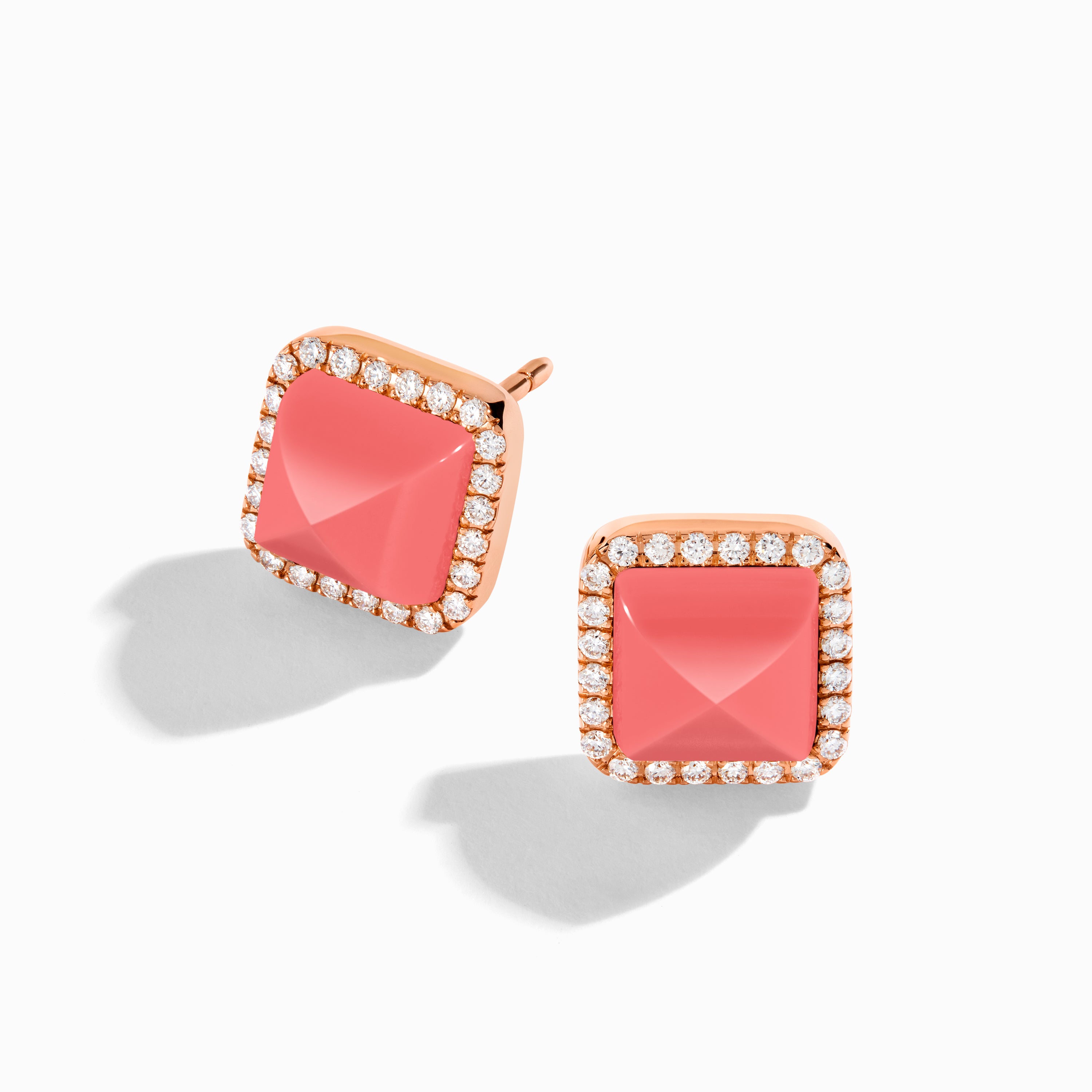 Cleo Diamond Stud Pyramid Earrings — фото 81