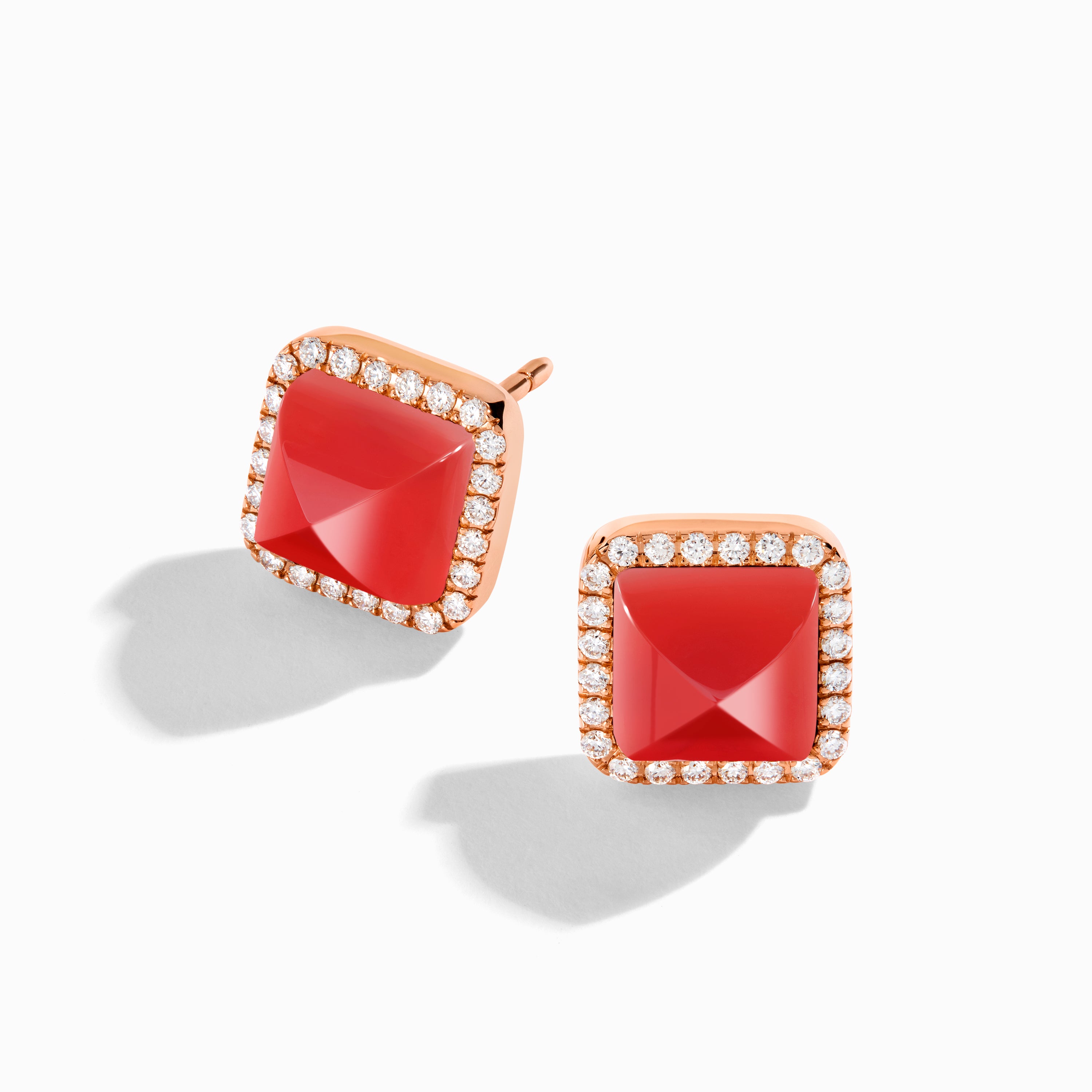 Cleo Diamond Stud Pyramid Earrings — фото 87