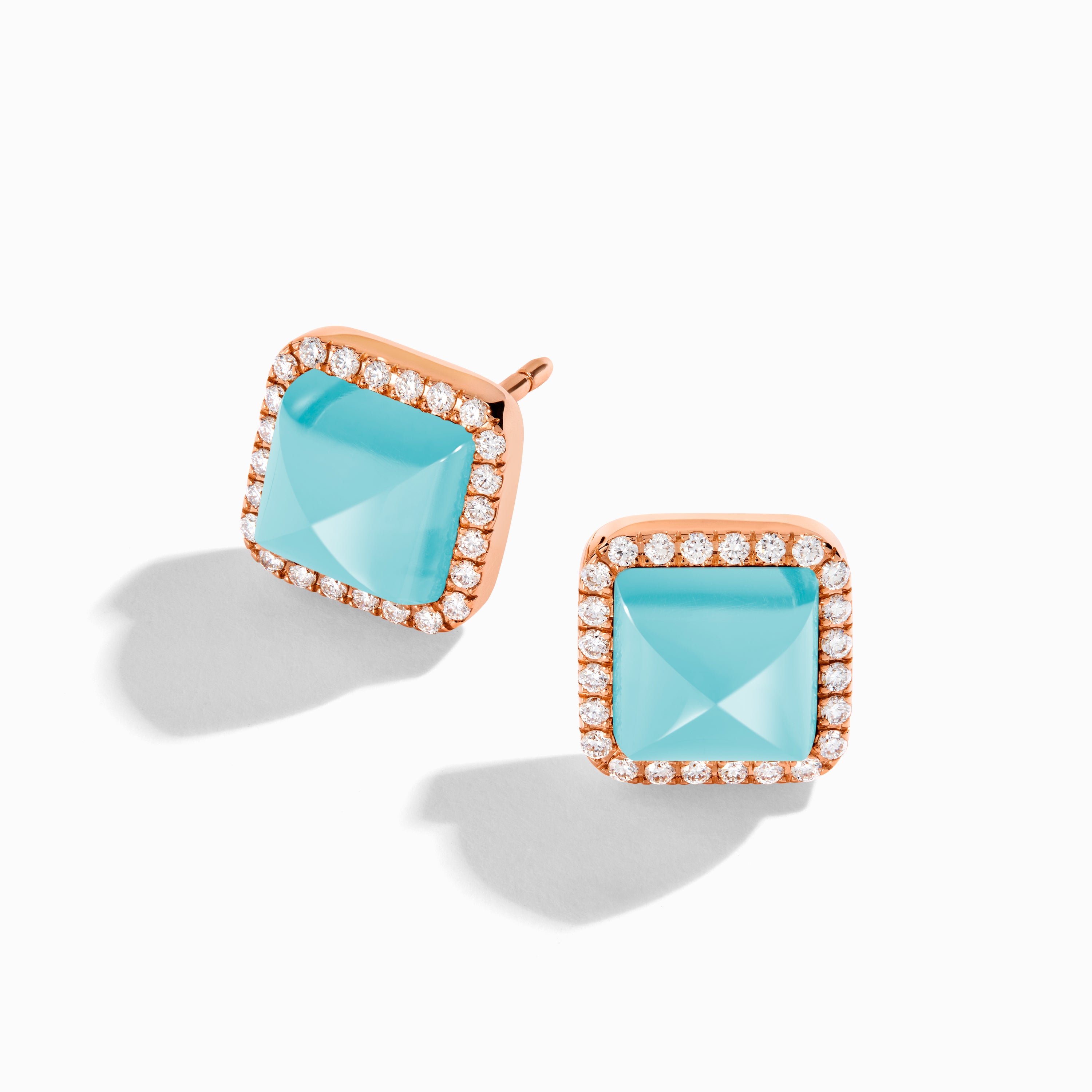Cleo Diamond Stud Pyramid Earrings — фото 74