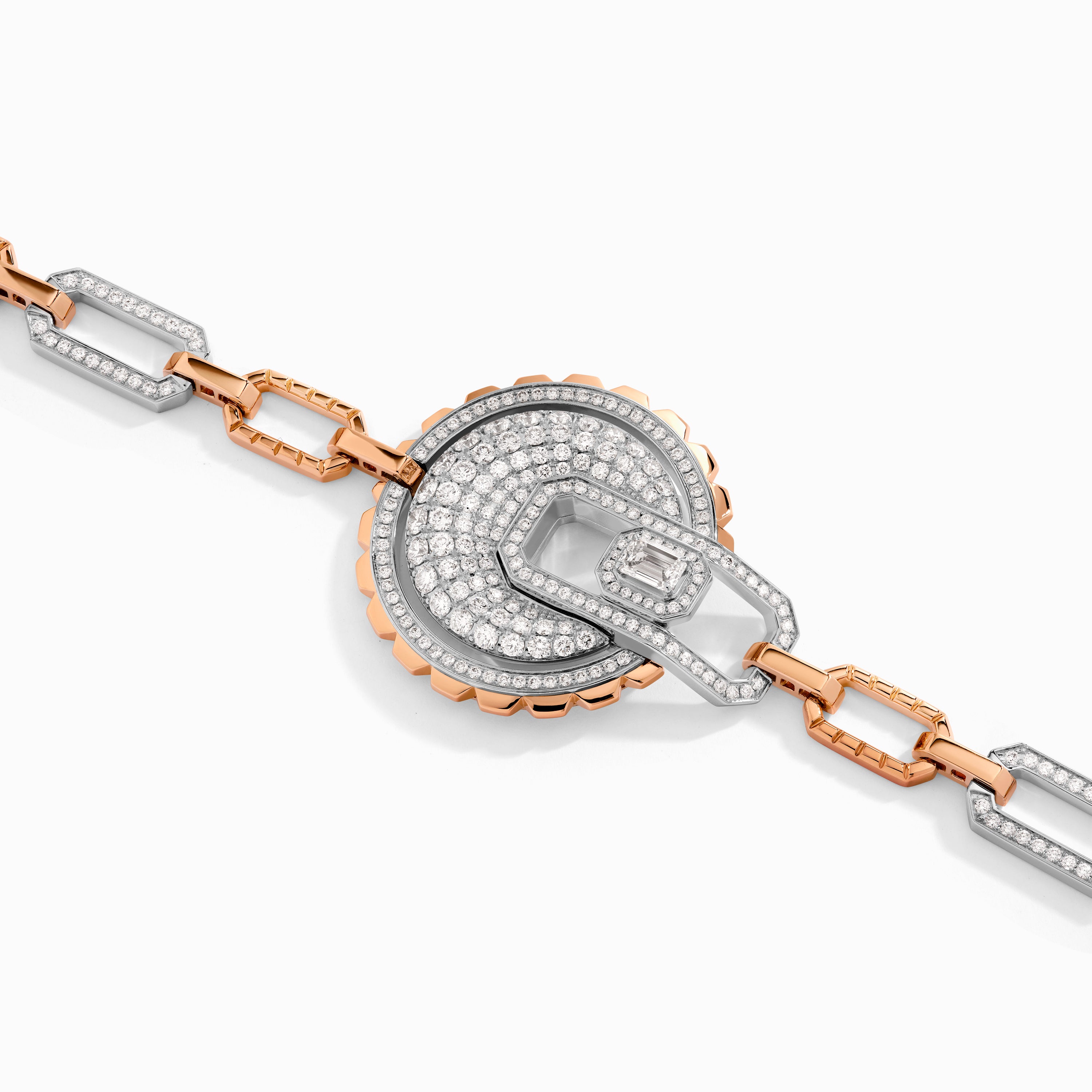 Empire Two-Tone Diamond Statement Bracelet — фото 2