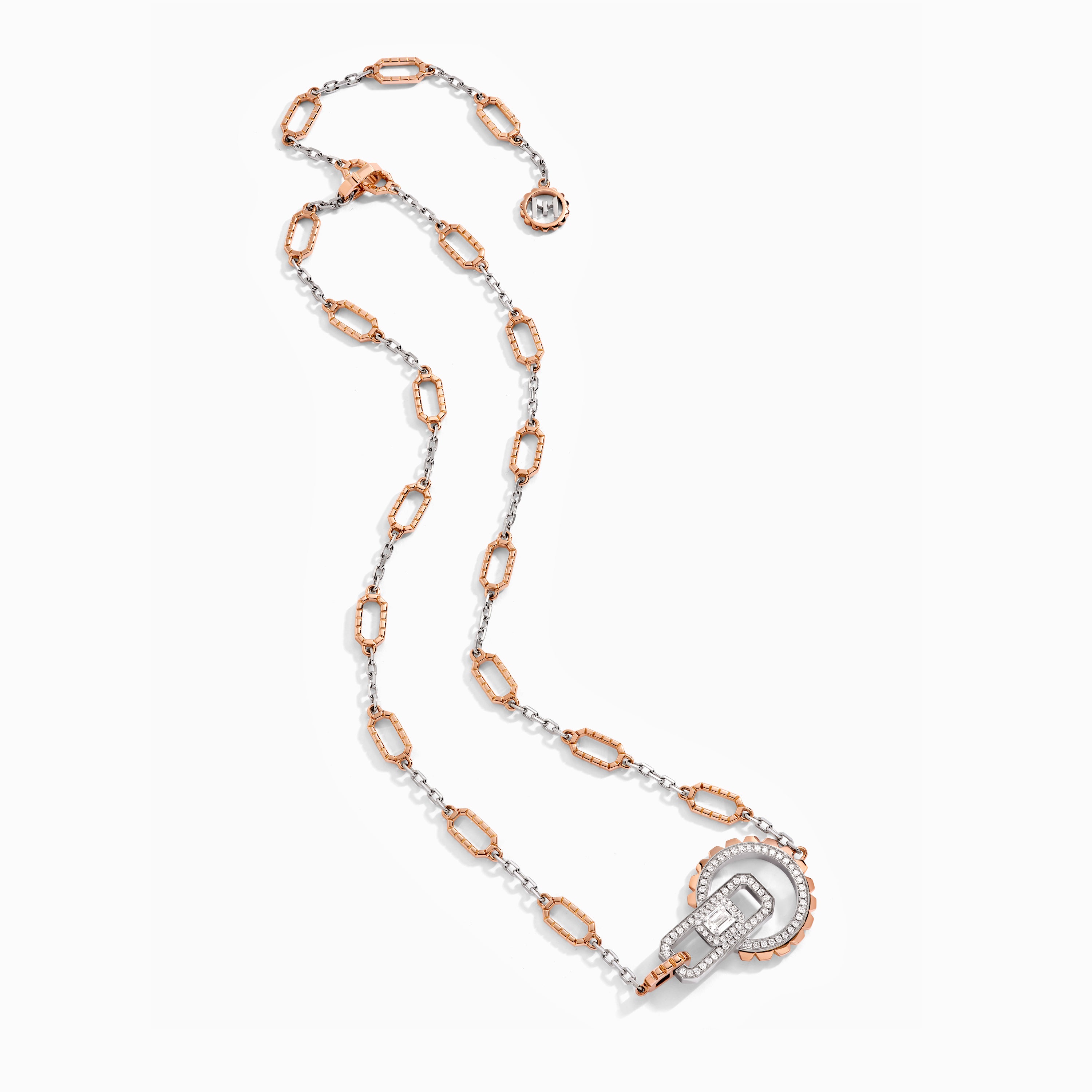 Empire Two-Tone Diamond Collar Necklace — фото 2
