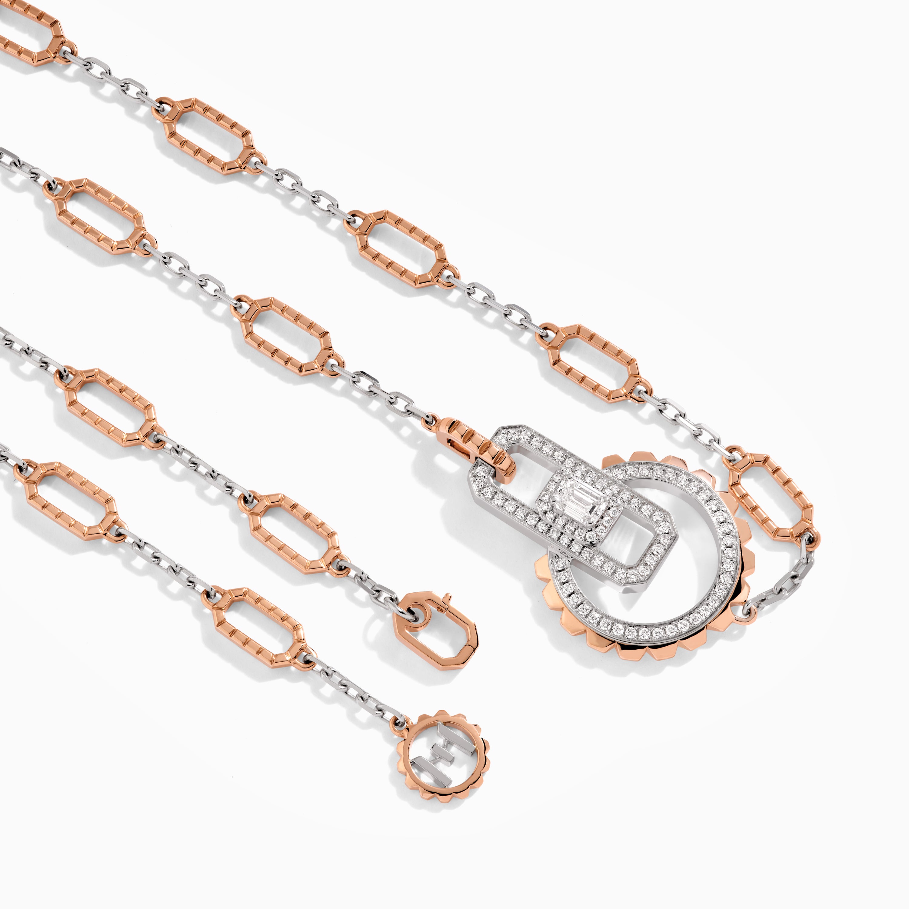 Empire Two-Tone Diamond Collar Necklace — фото 3