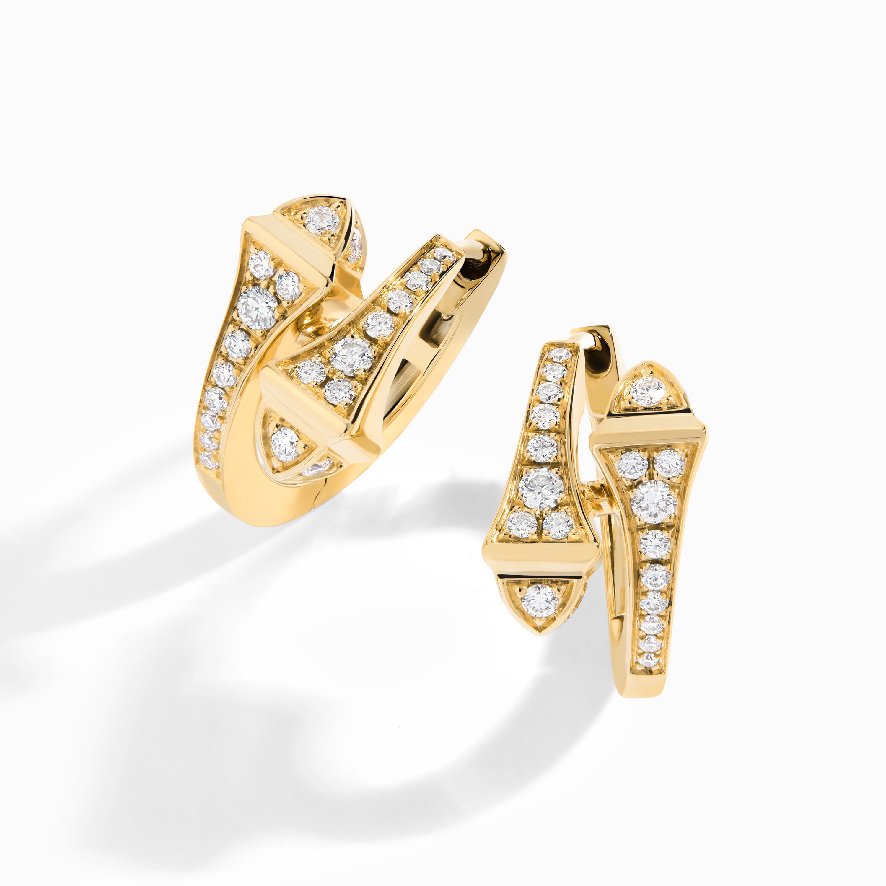 Cleo Full Diamond Huggie Earrings