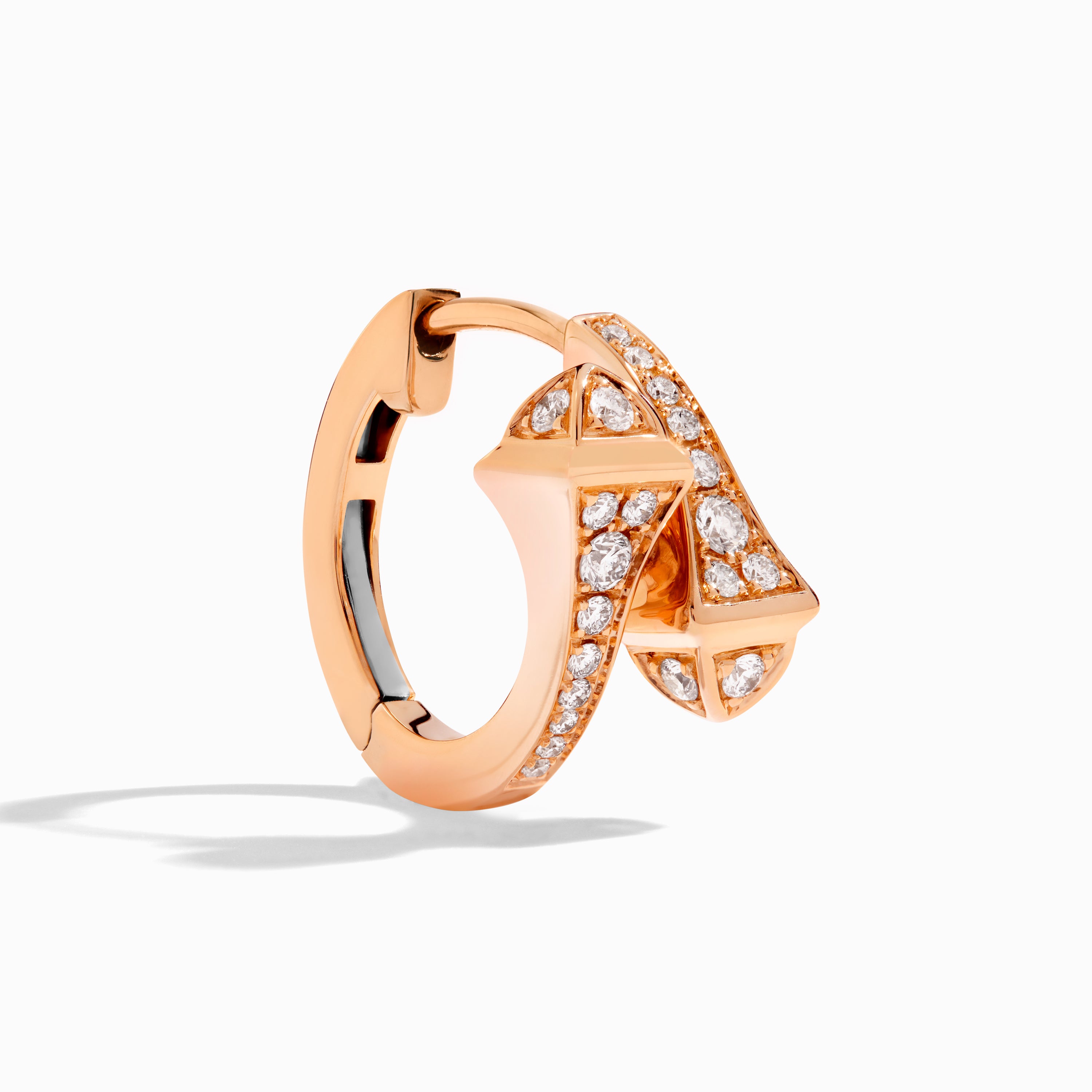 Cleo Full Diamond Huggie Earrings — фото 7