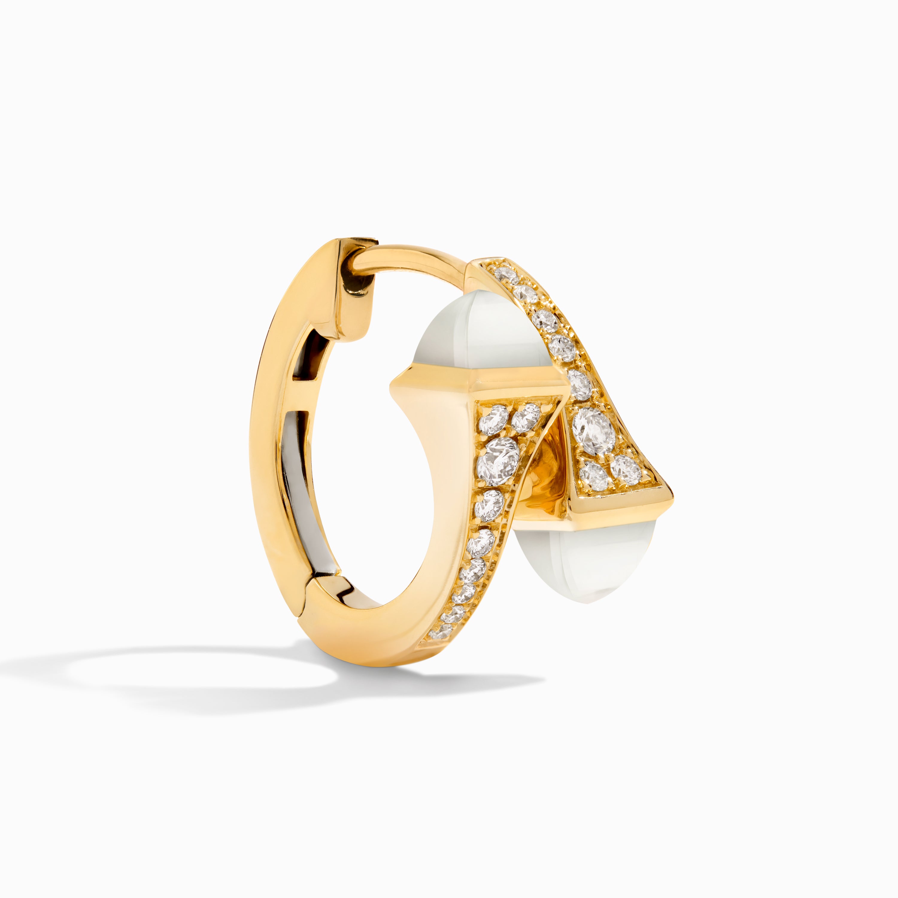 Cleo Diamond Huggie Earrings — фото 14