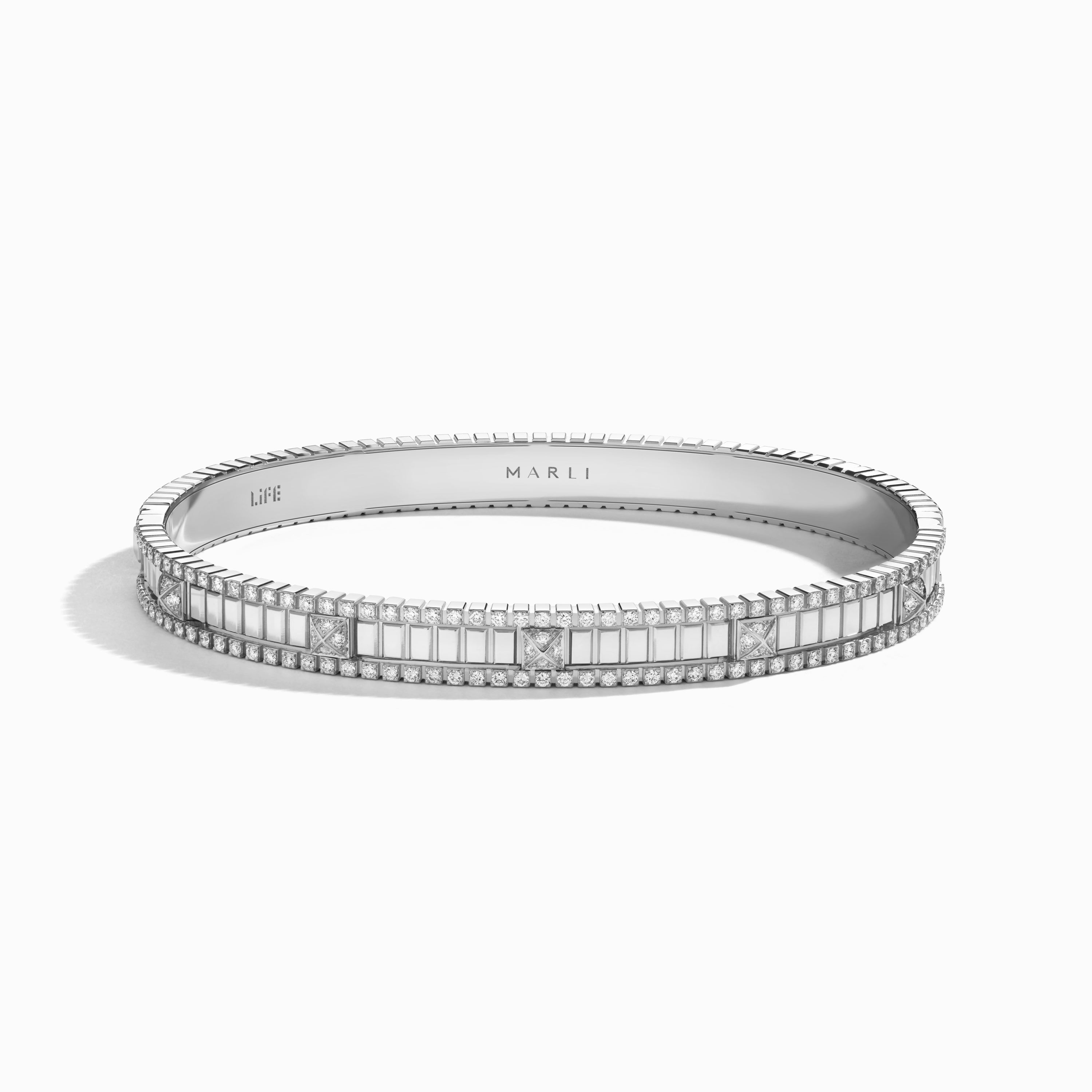 LIFE Full Diamond Hinged Bangle — фото 2