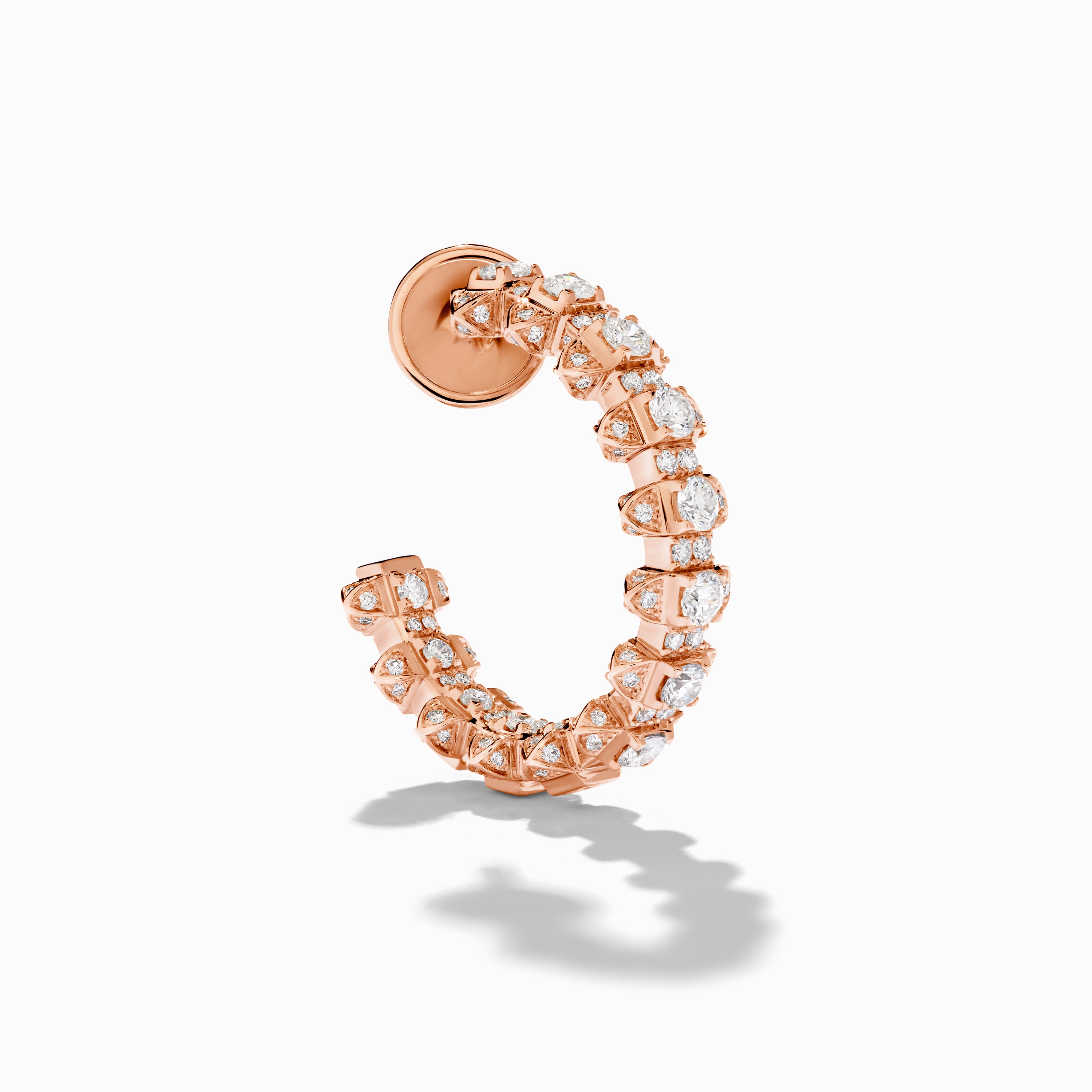 Tip-Top Full Diamond Hoop Earrings — фото 2