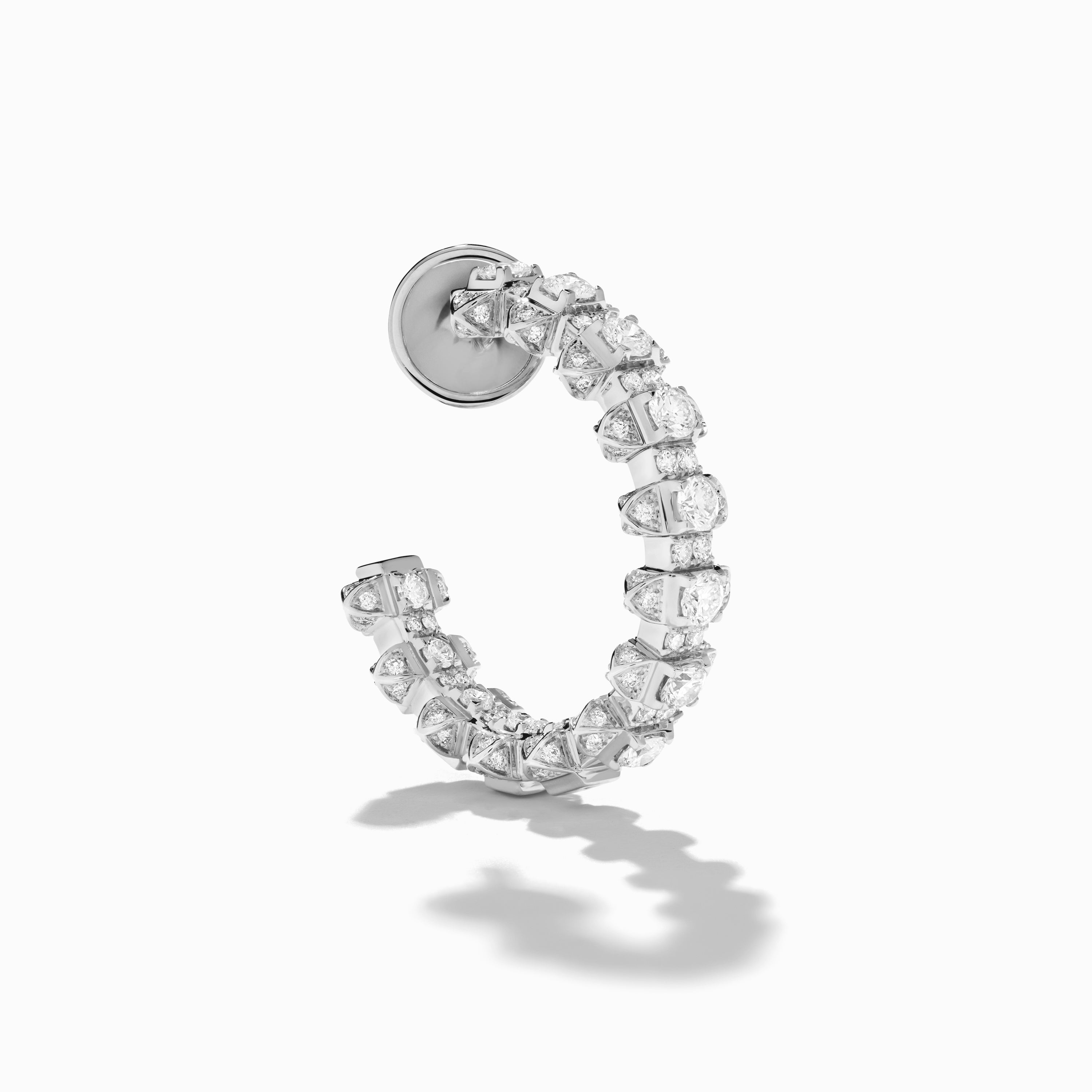 Tip-Top Full Diamond Hoop Earrings — фото 6
