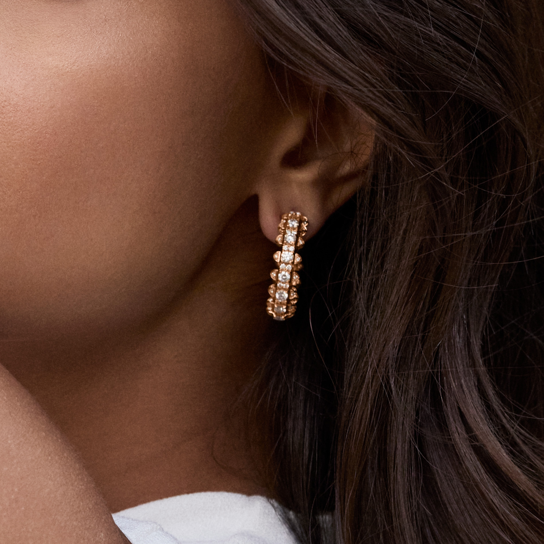 Tip-Top Full Diamond Hoop Earrings — фото 7