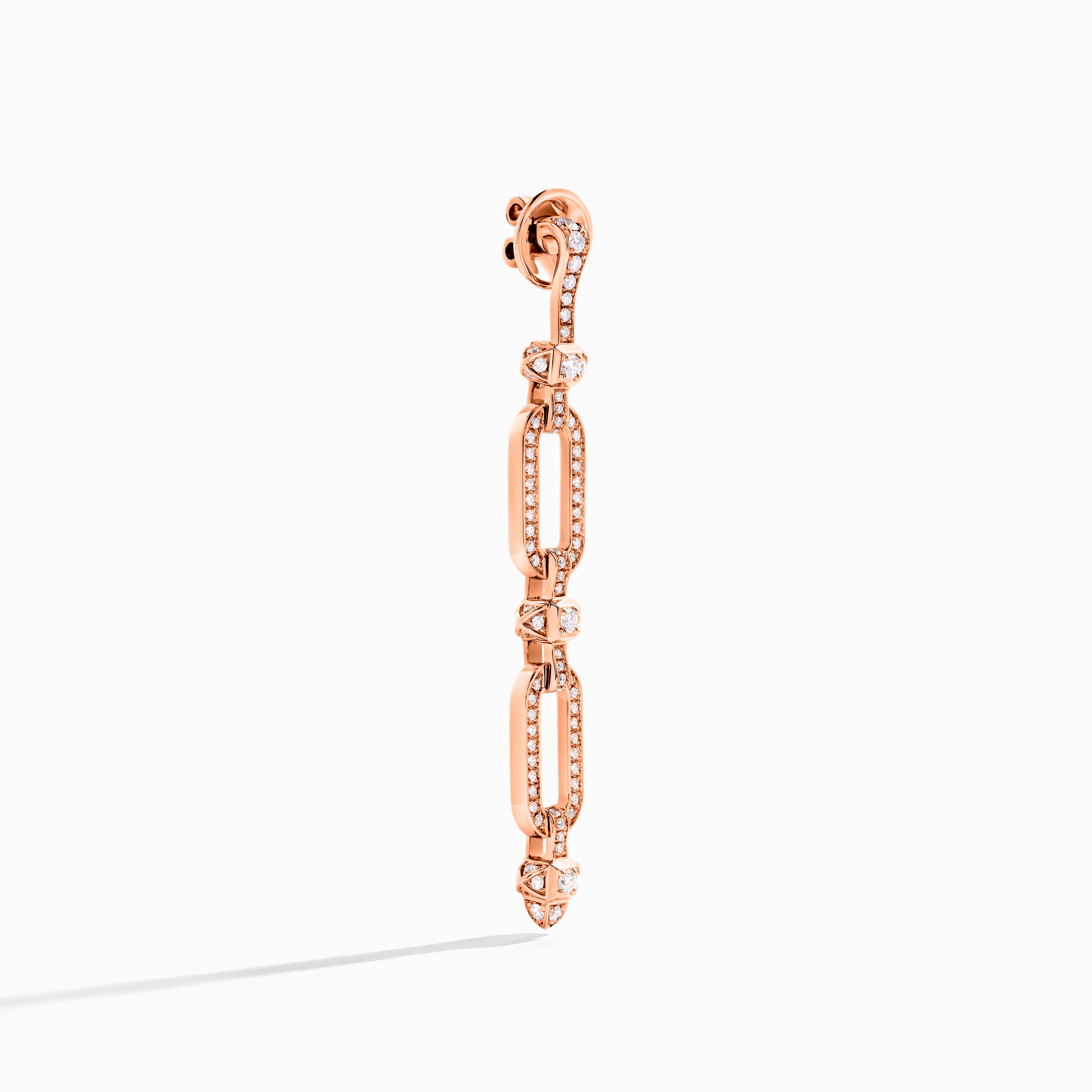 Tip-Top Link Full Diamond Drop Earrings — фото 8