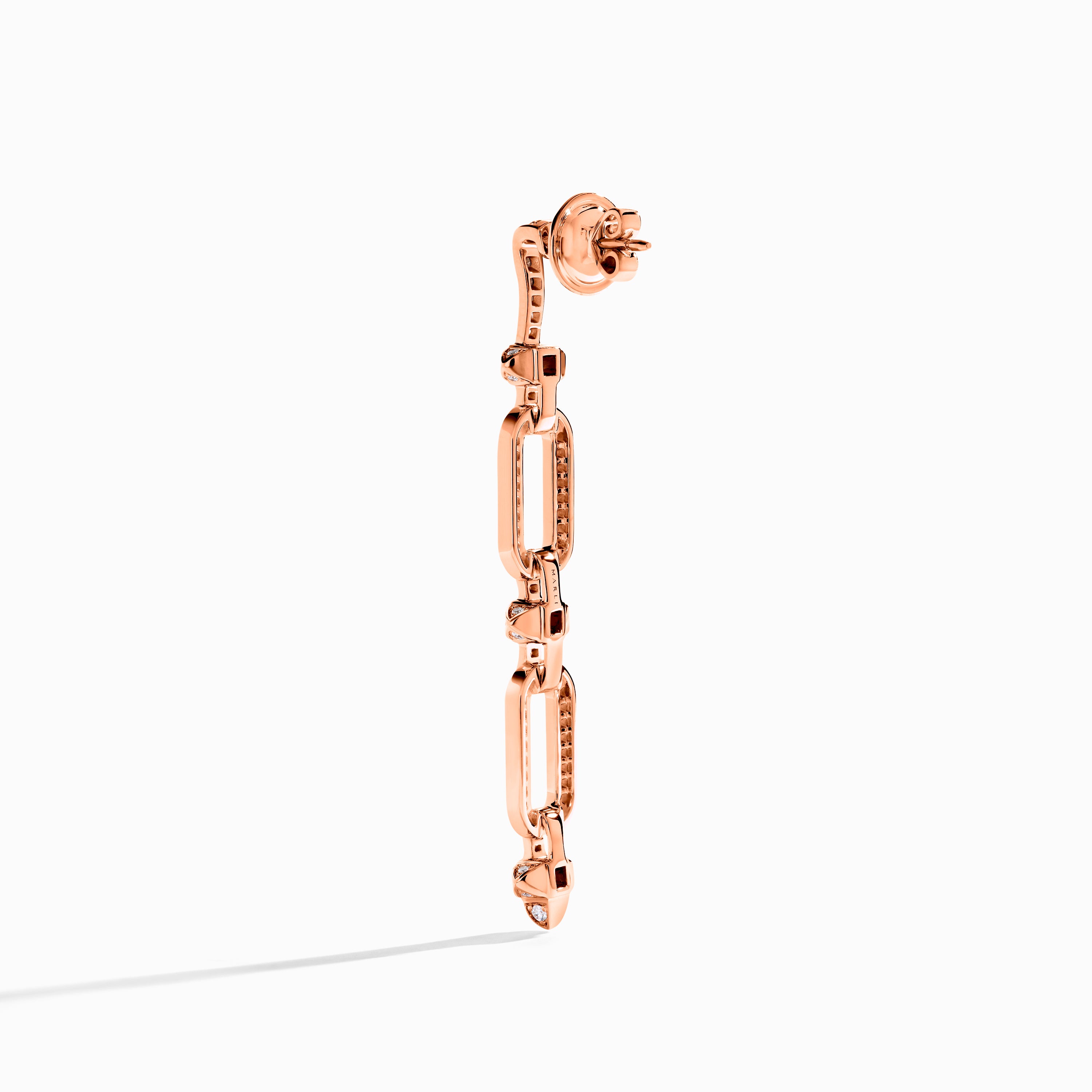 Tip-Top Link Full Diamond Drop Earrings — фото 12