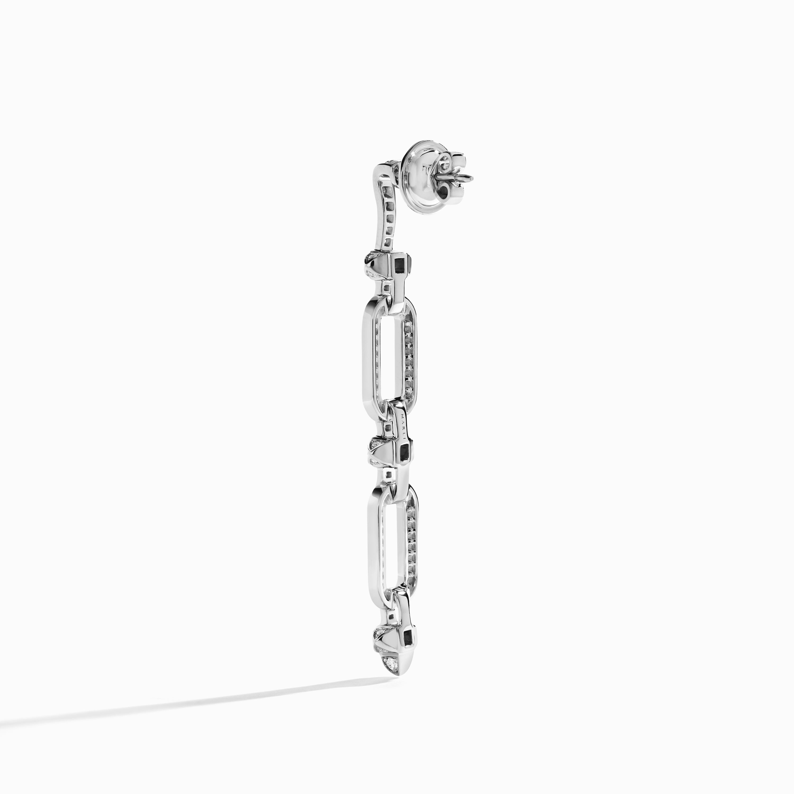 Tip-Top Link Full Diamond Drop Earrings — фото 9