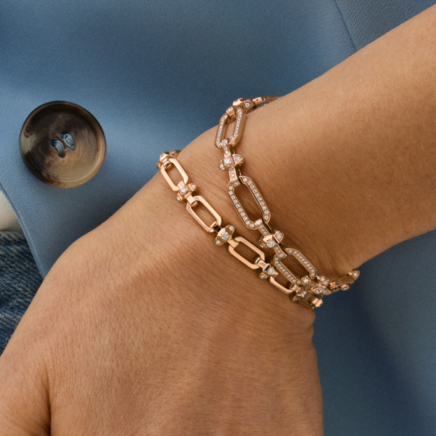 Tip-Top Link Full Diamond Bracelet — фото 8