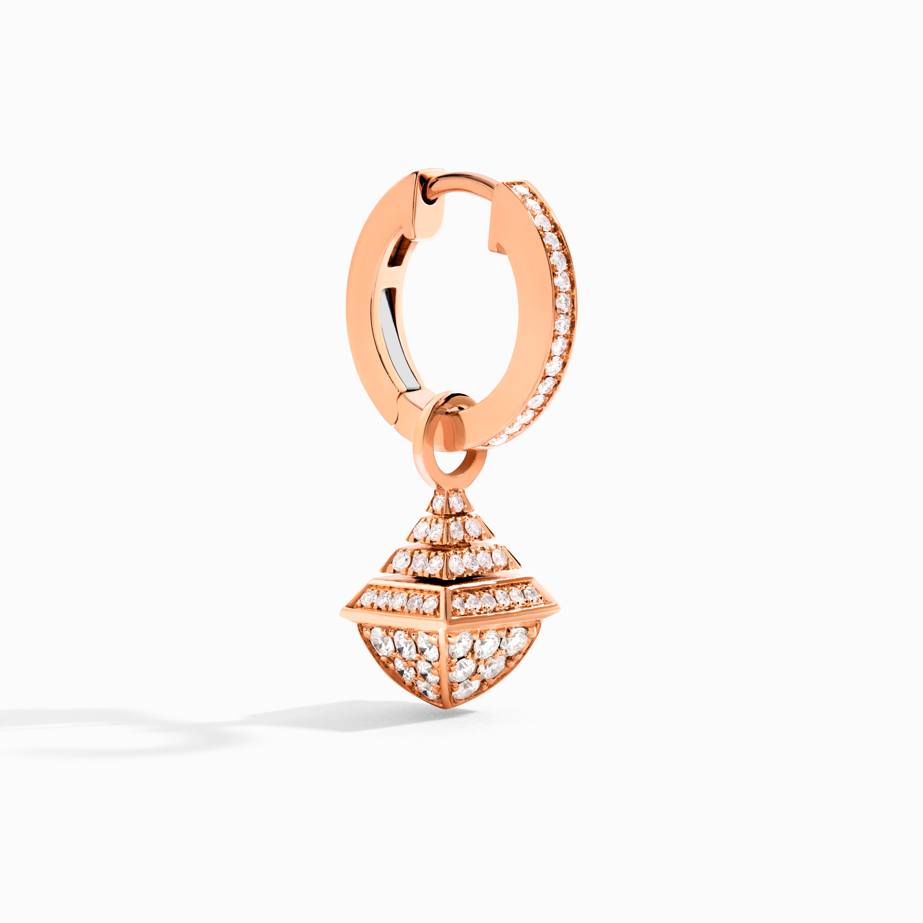 Cleo Rev Mini Full Diamond Drop Earrings — фото 5