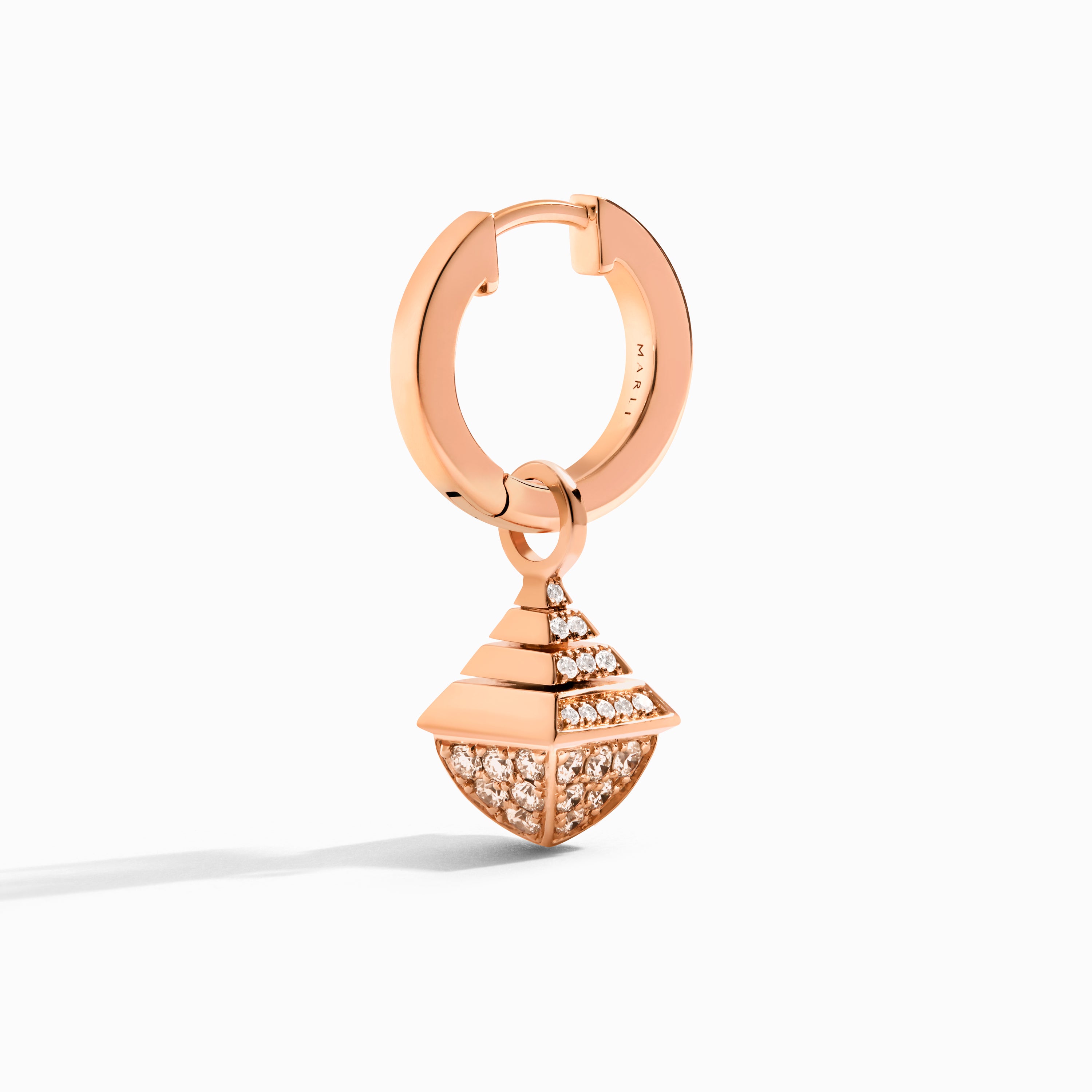 Cleo Rev Mini Full Diamond Drop Earrings — фото 7