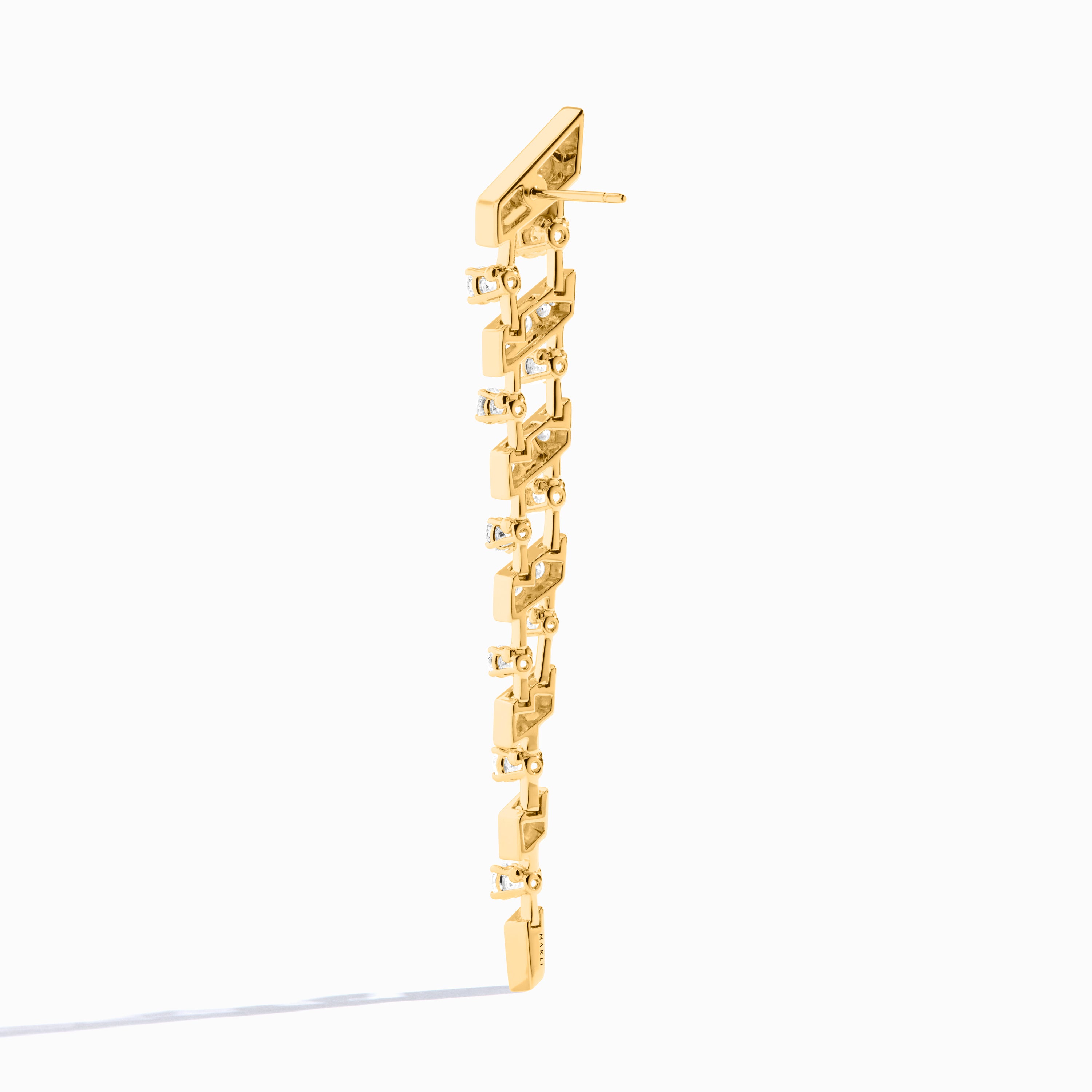 Fifth Avenue Long Drop Diamond Earrings — фото 3