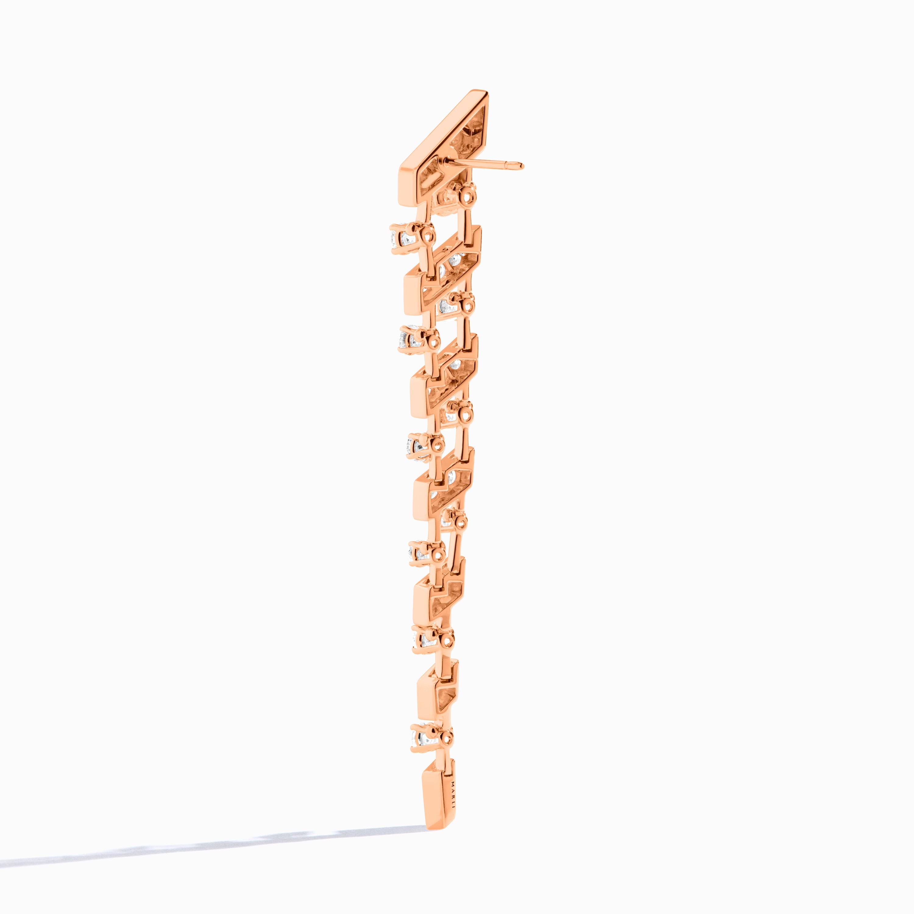 Fifth Avenue Long Drop Diamond Earrings — фото 4