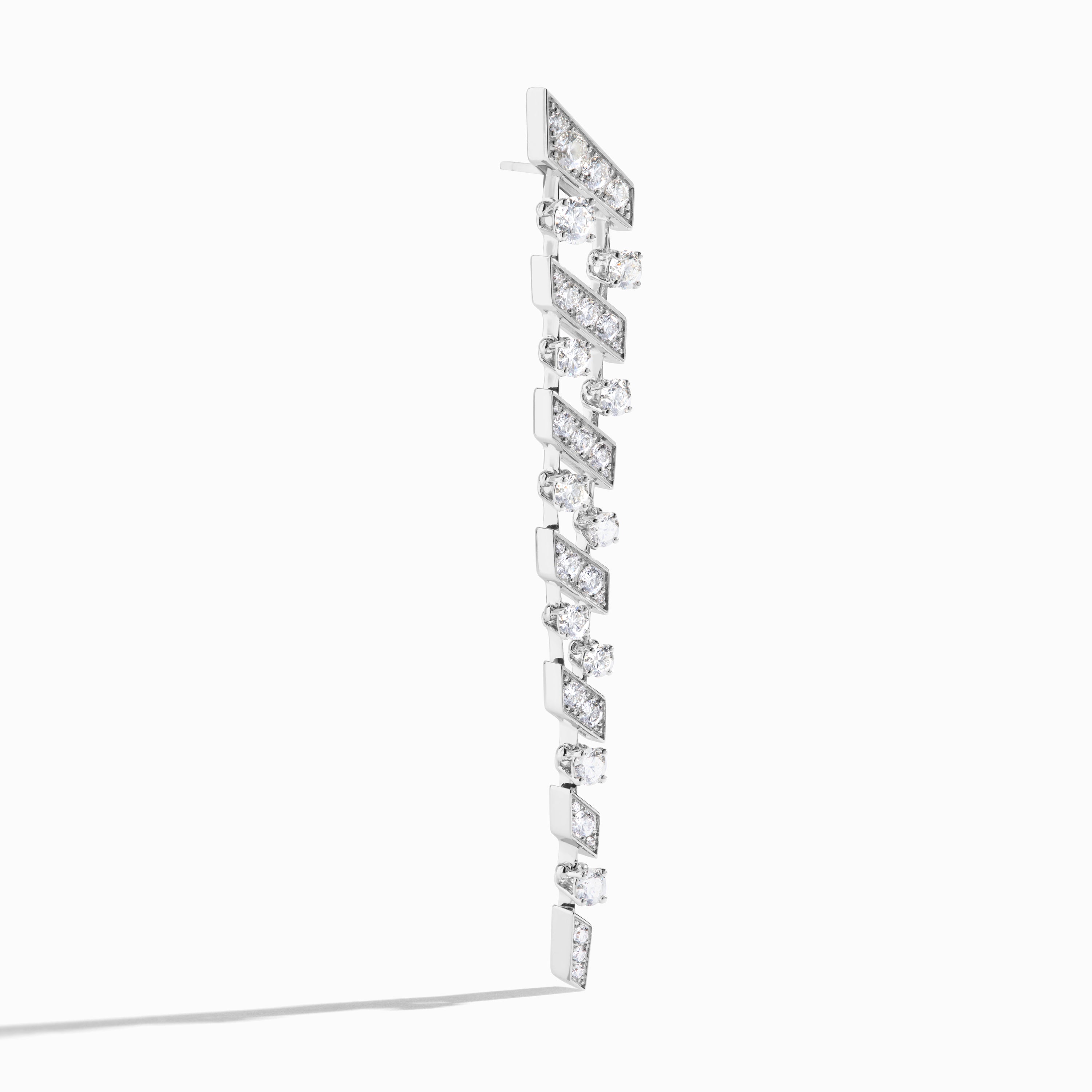 Fifth Avenue Long Drop Diamond Earrings — фото 5