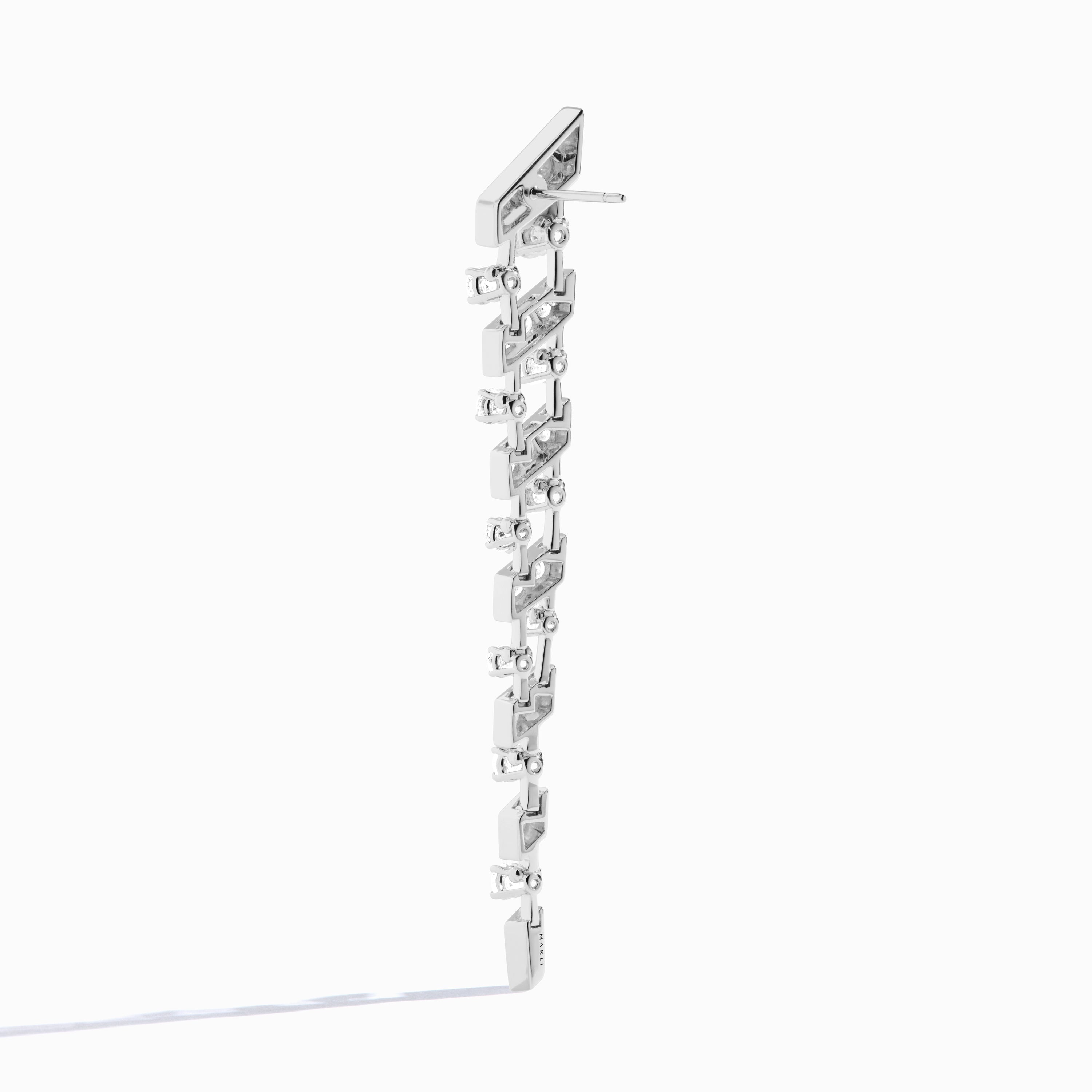 Fifth Avenue Long Drop Diamond Earrings — фото 6