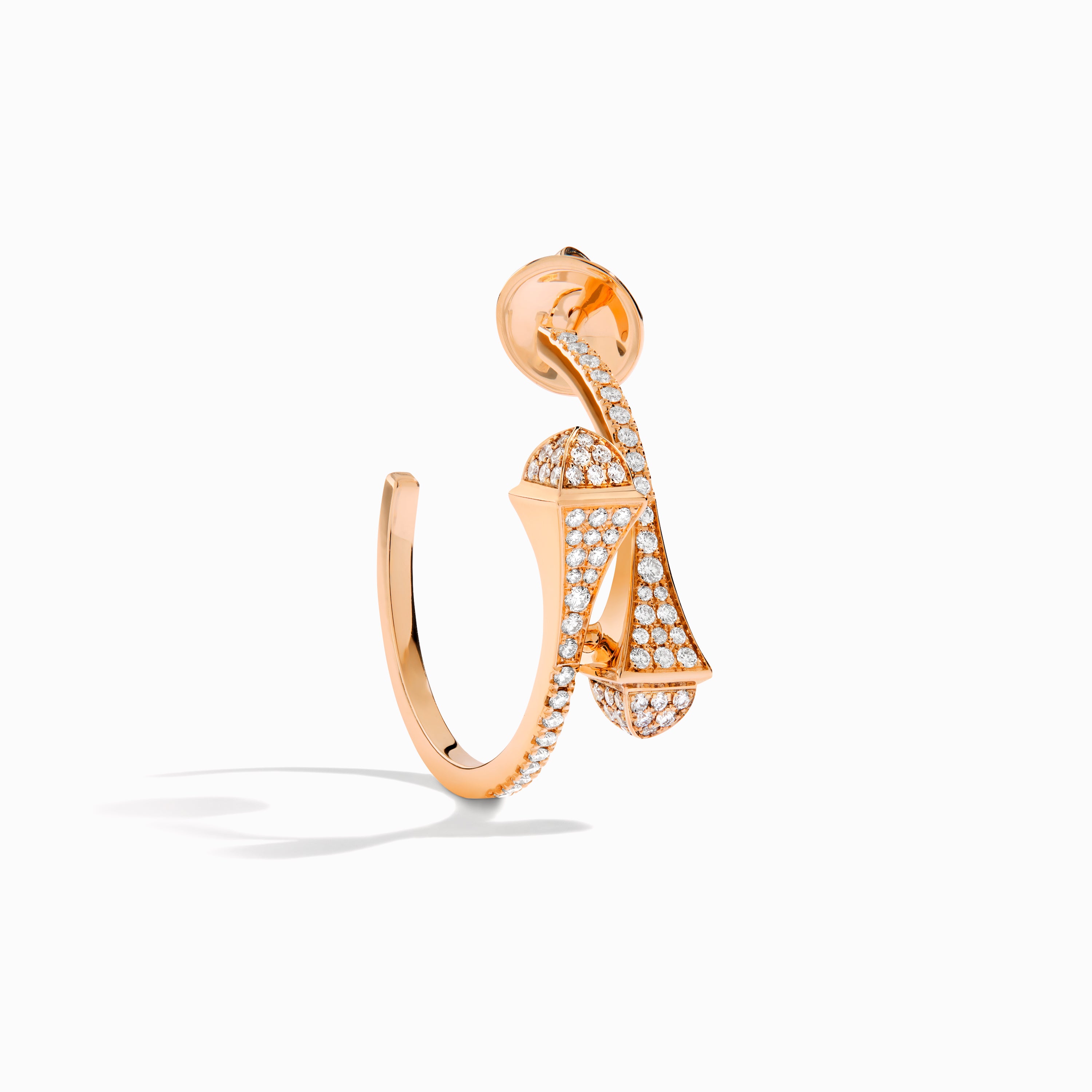 Cleo Full Diamond Small Hoop Earrings — фото 8