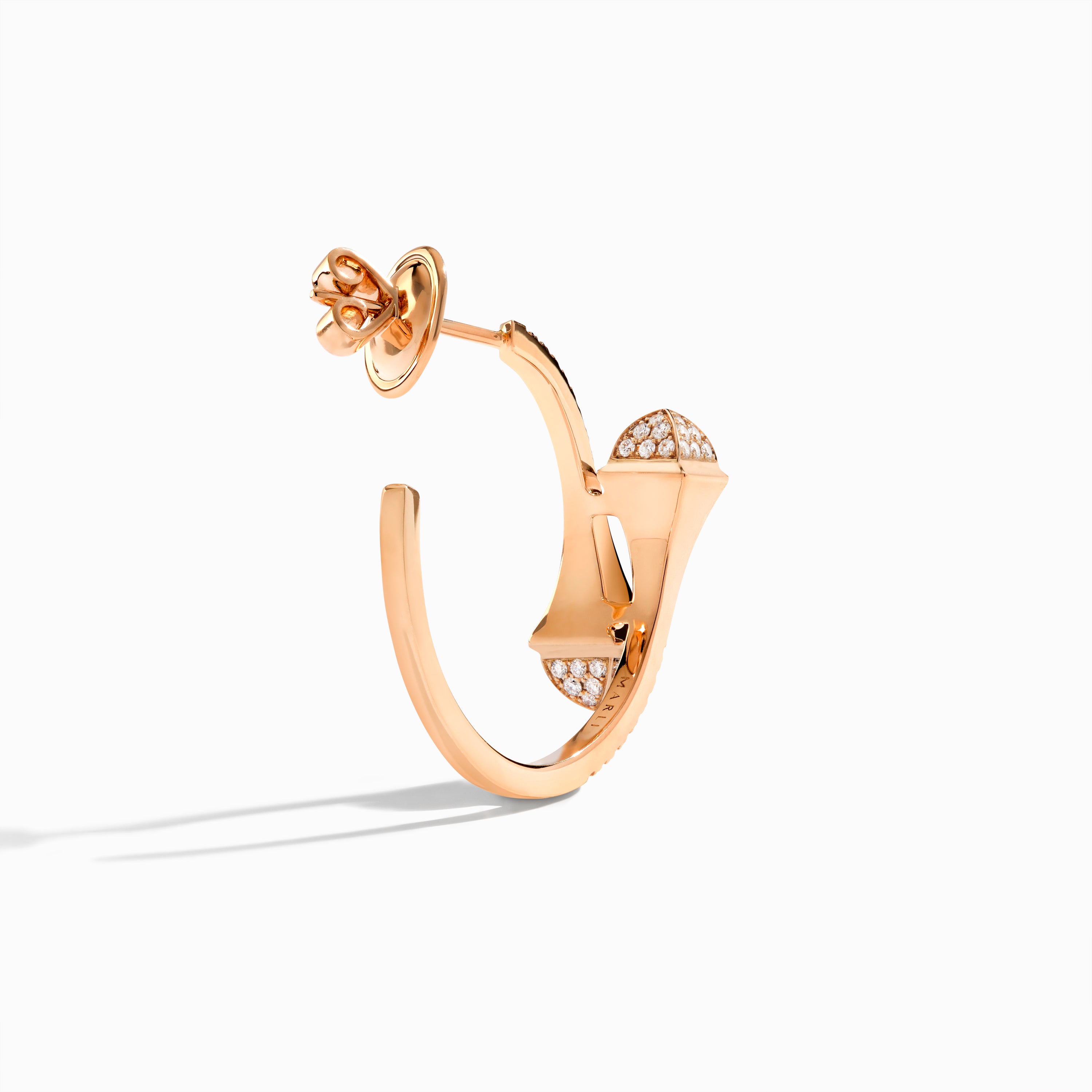 Cleo Full Diamond Small Hoop Earrings — фото 9