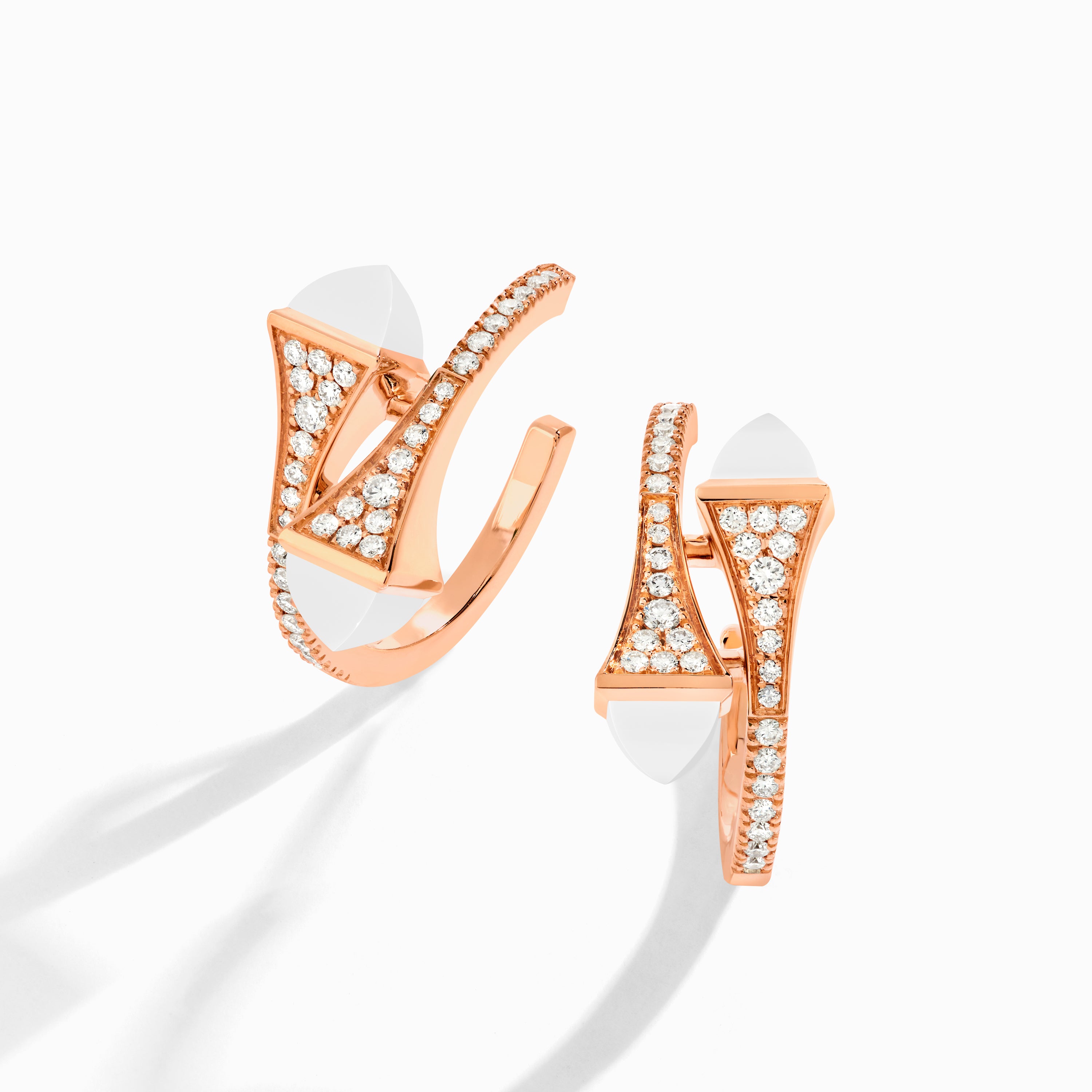 Cleo Diamond Open Hoop Earrings — фото 69