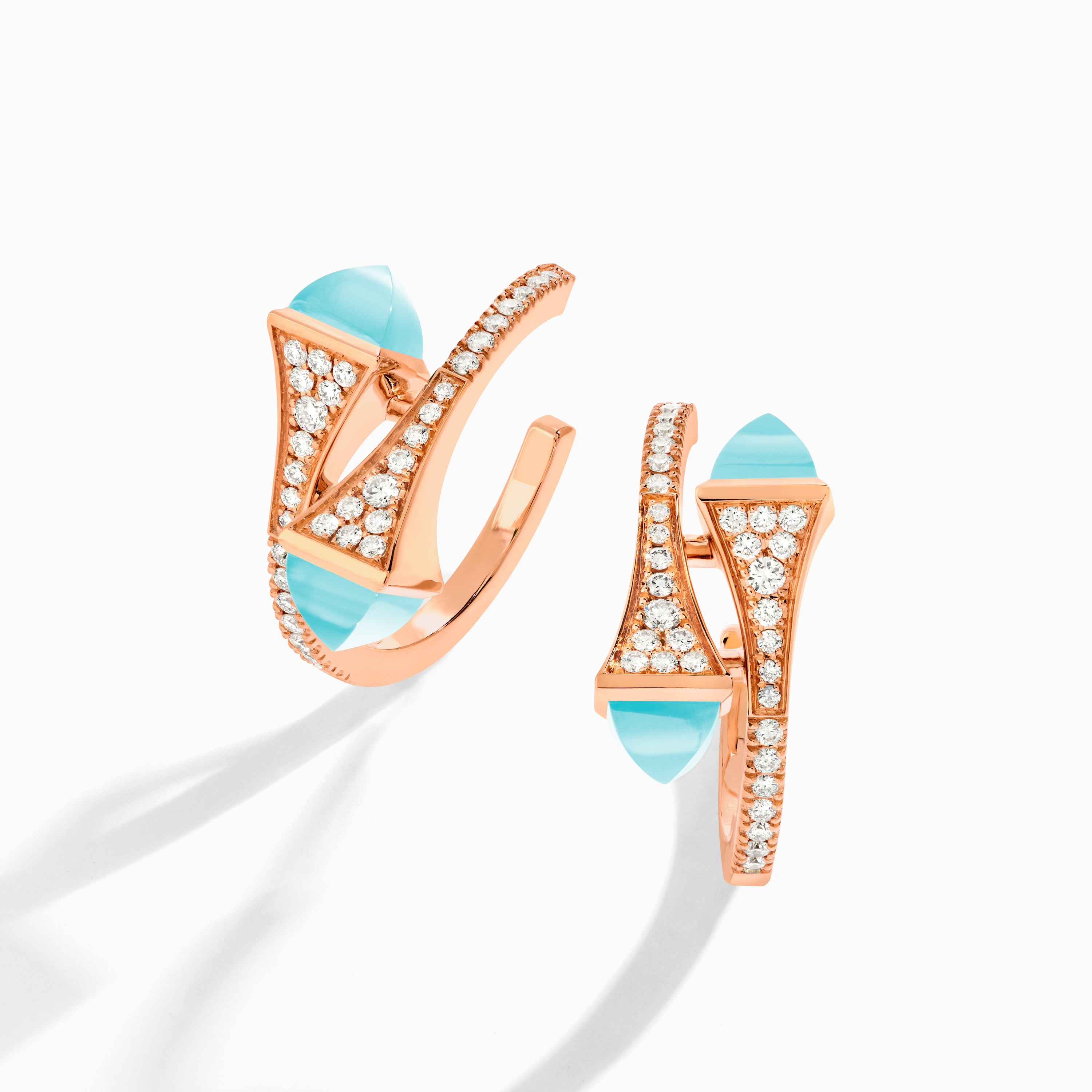 Cleo Diamond Open Hoop Earrings — фото 50