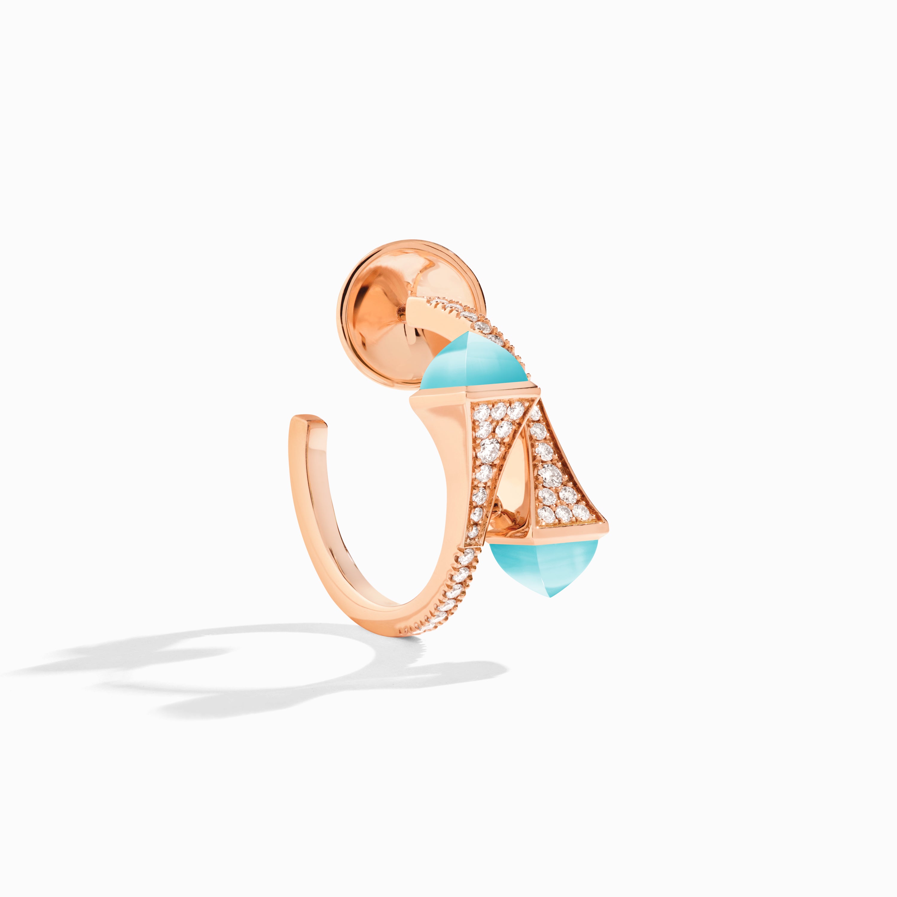 Cleo Diamond Open Hoop Earrings — фото 49