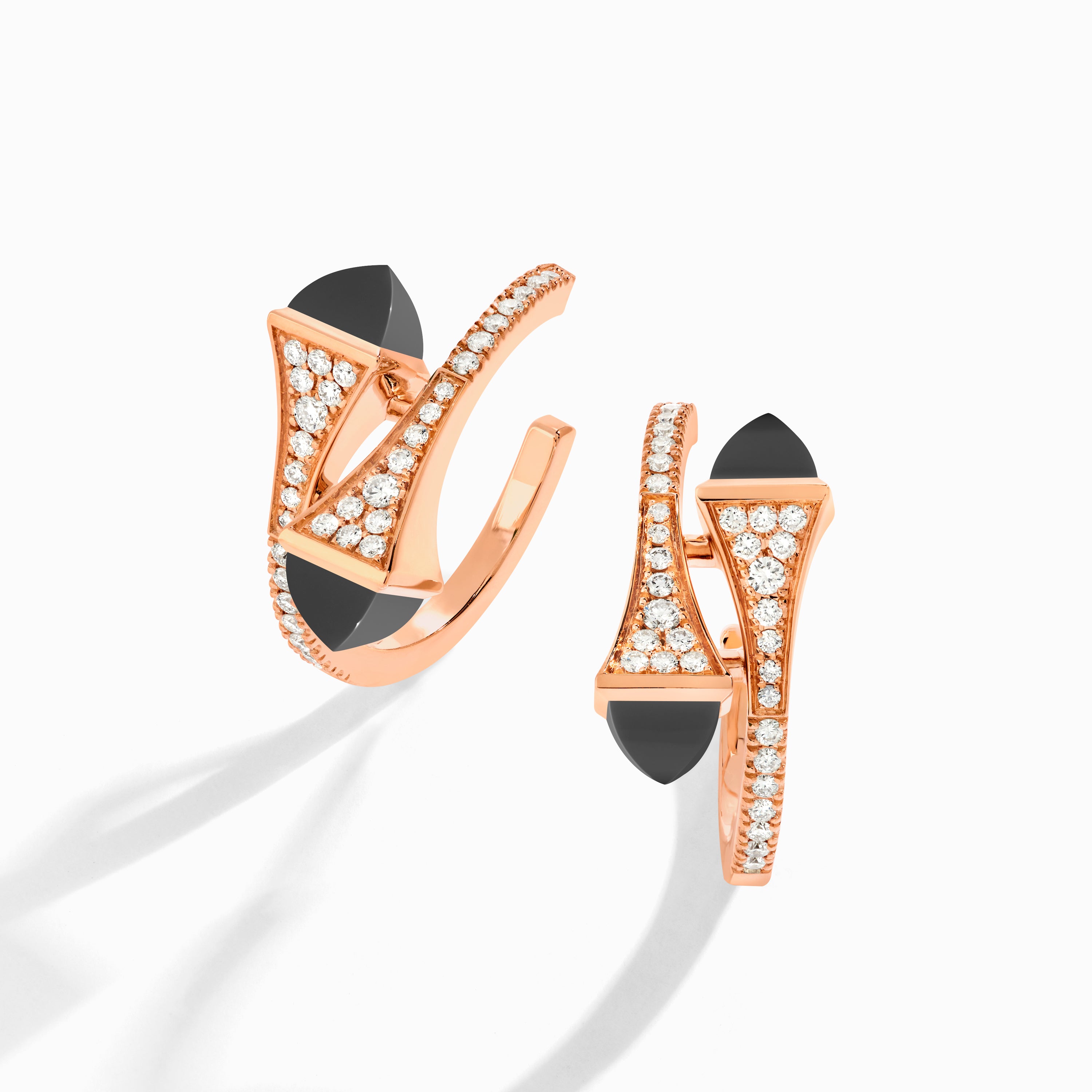 Cleo Diamond Open Hoop Earrings — фото 45