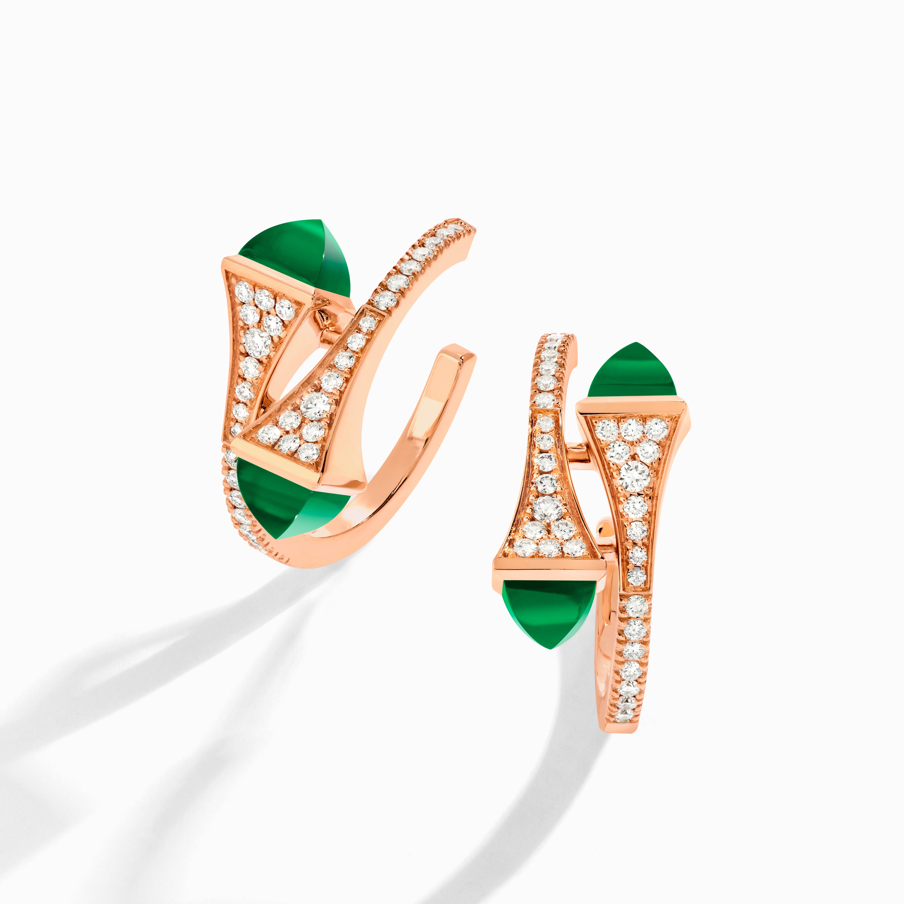 Cleo Diamond Open Hoop Earrings — фото 47