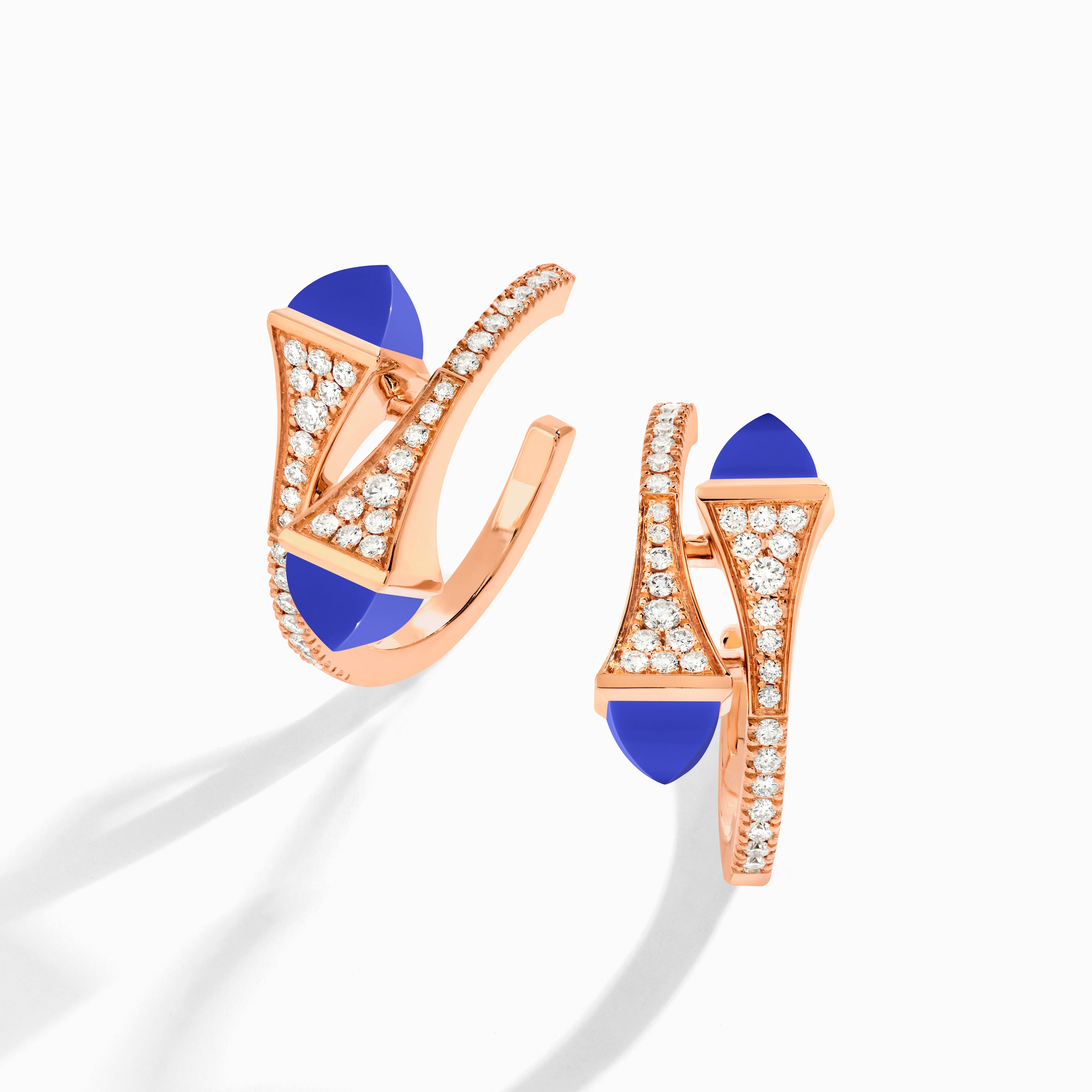 Cleo Diamond Open Hoop Earrings — фото 48