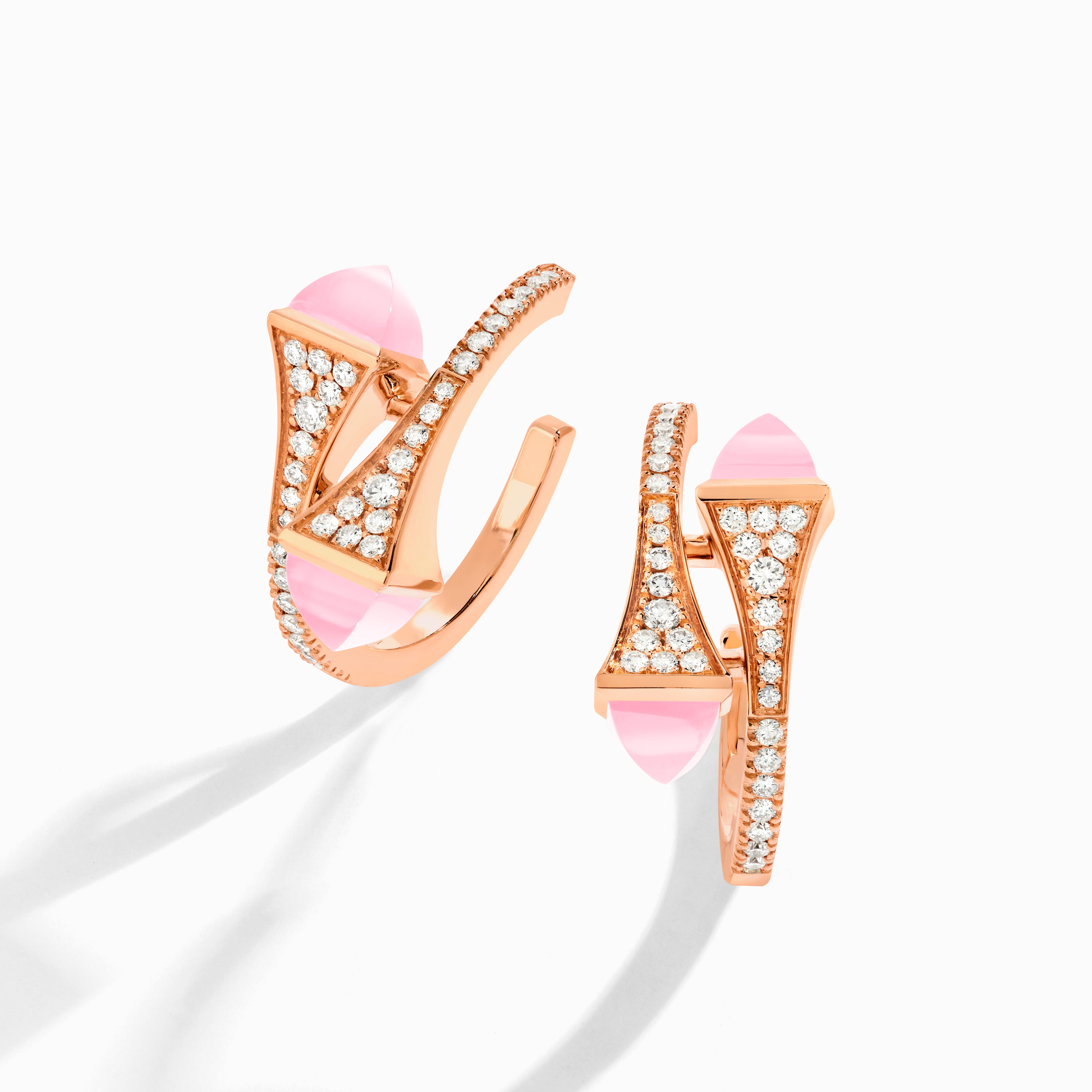 Cleo Diamond Open Hoop Earrings — фото 56