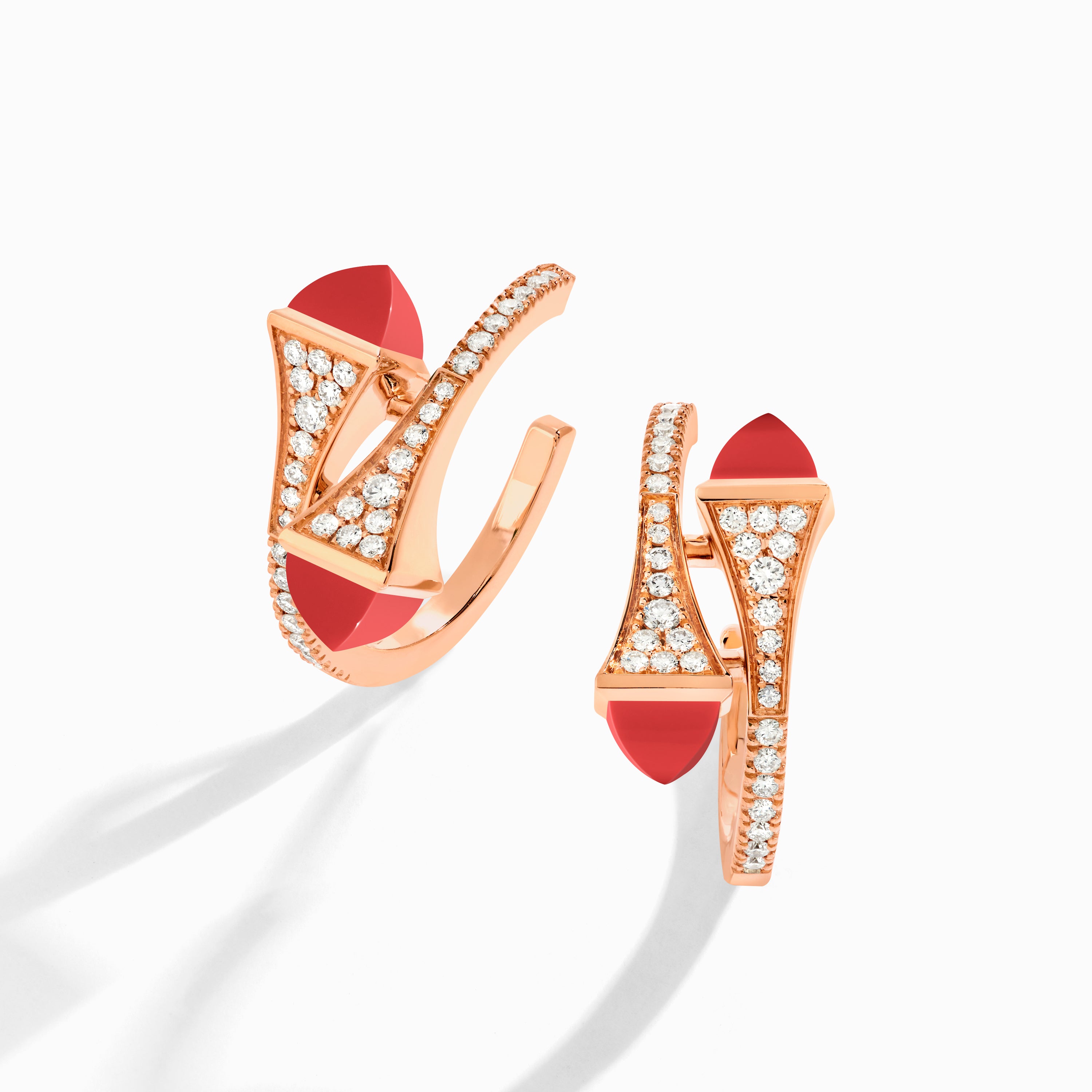 Cleo Diamond Open Hoop Earrings — фото 58