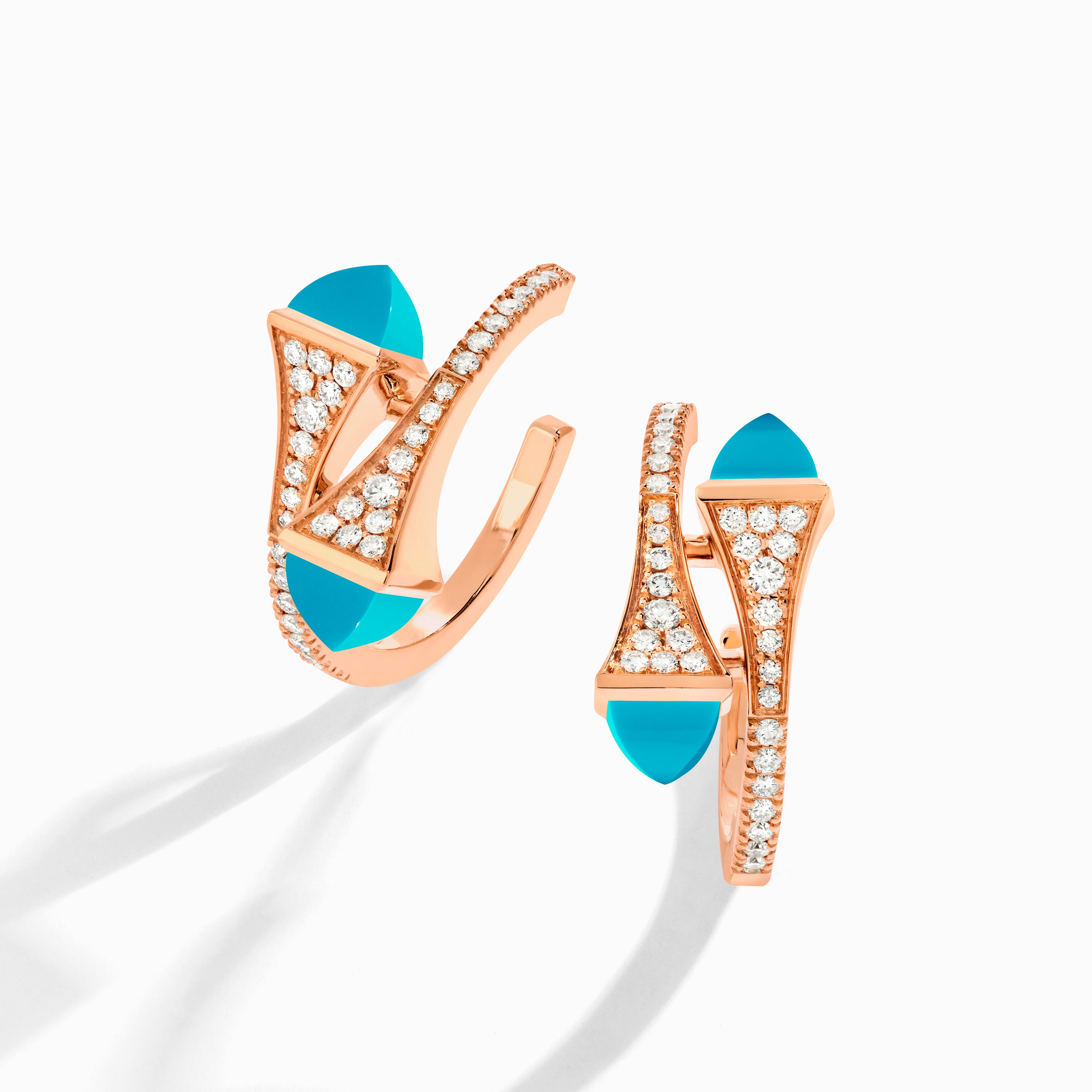 Cleo Diamond Open Hoop Earrings — фото 38