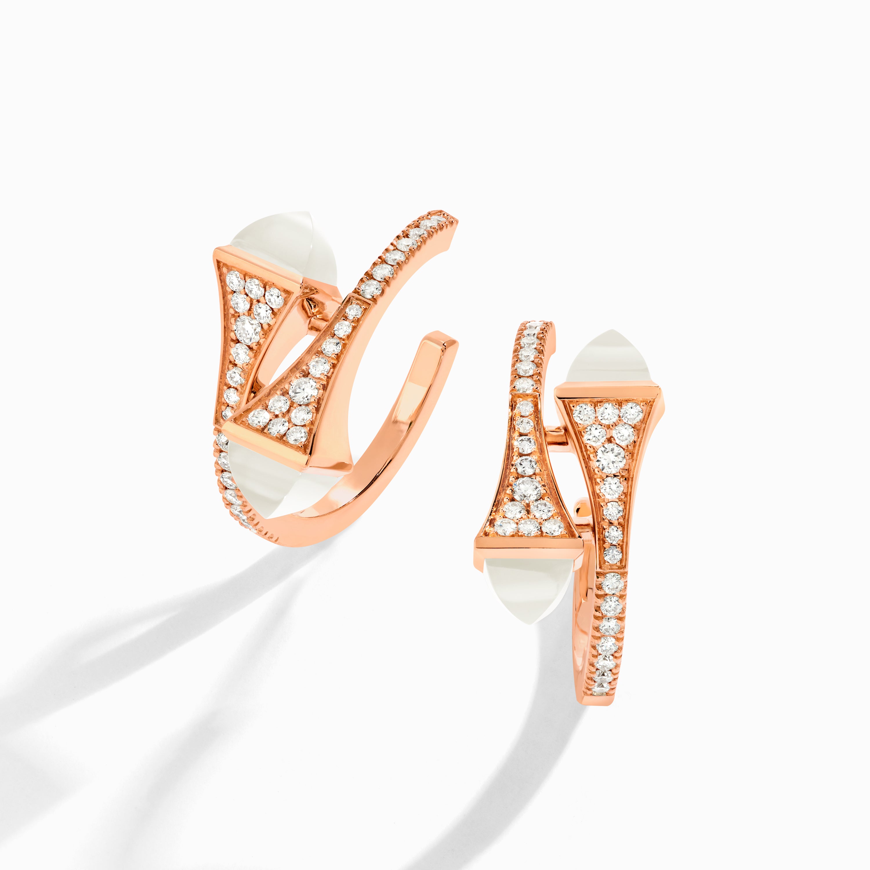 Cleo Diamond Open Hoop Earrings — фото 41