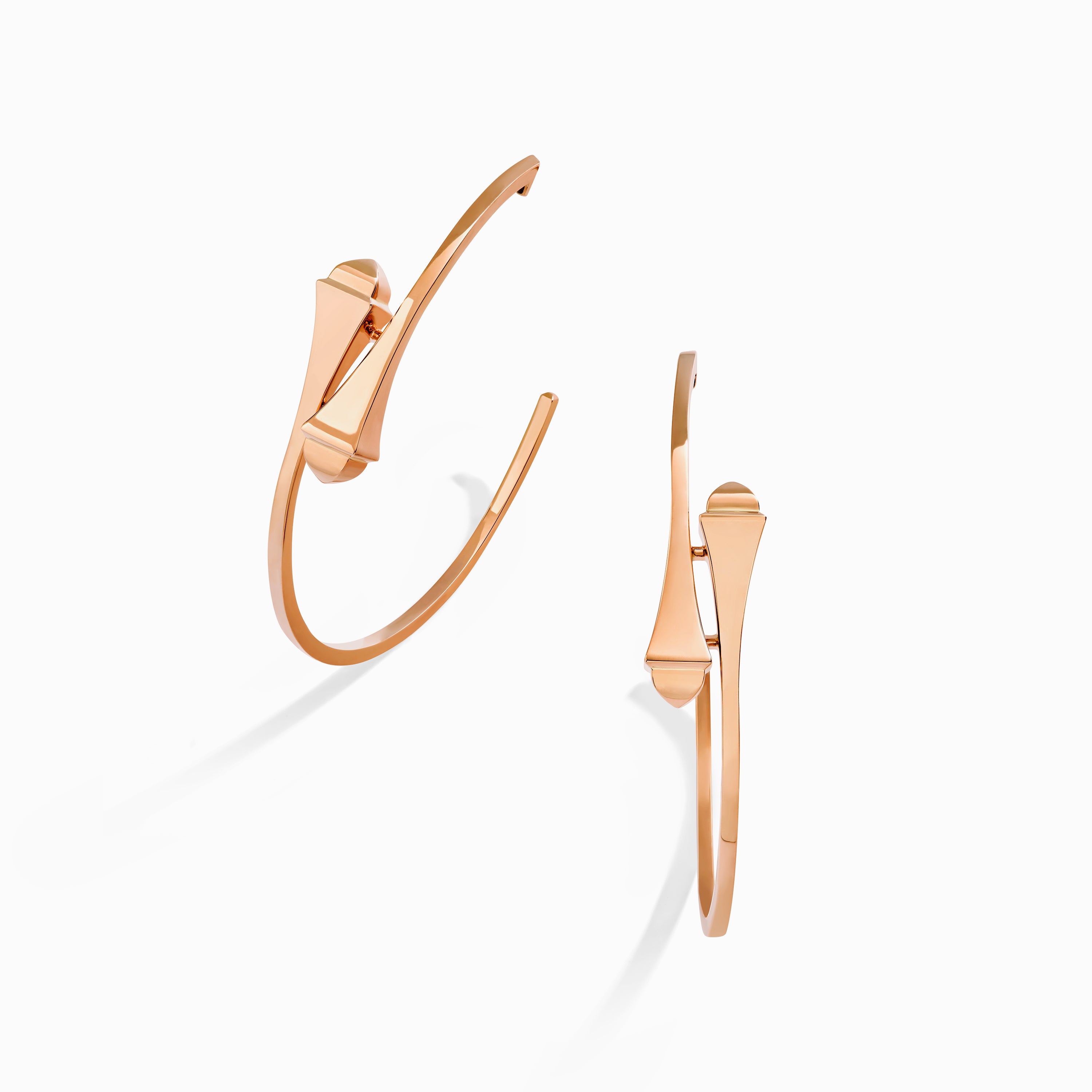 Cleo Full Gold Large Hoop Earrings — фото 8