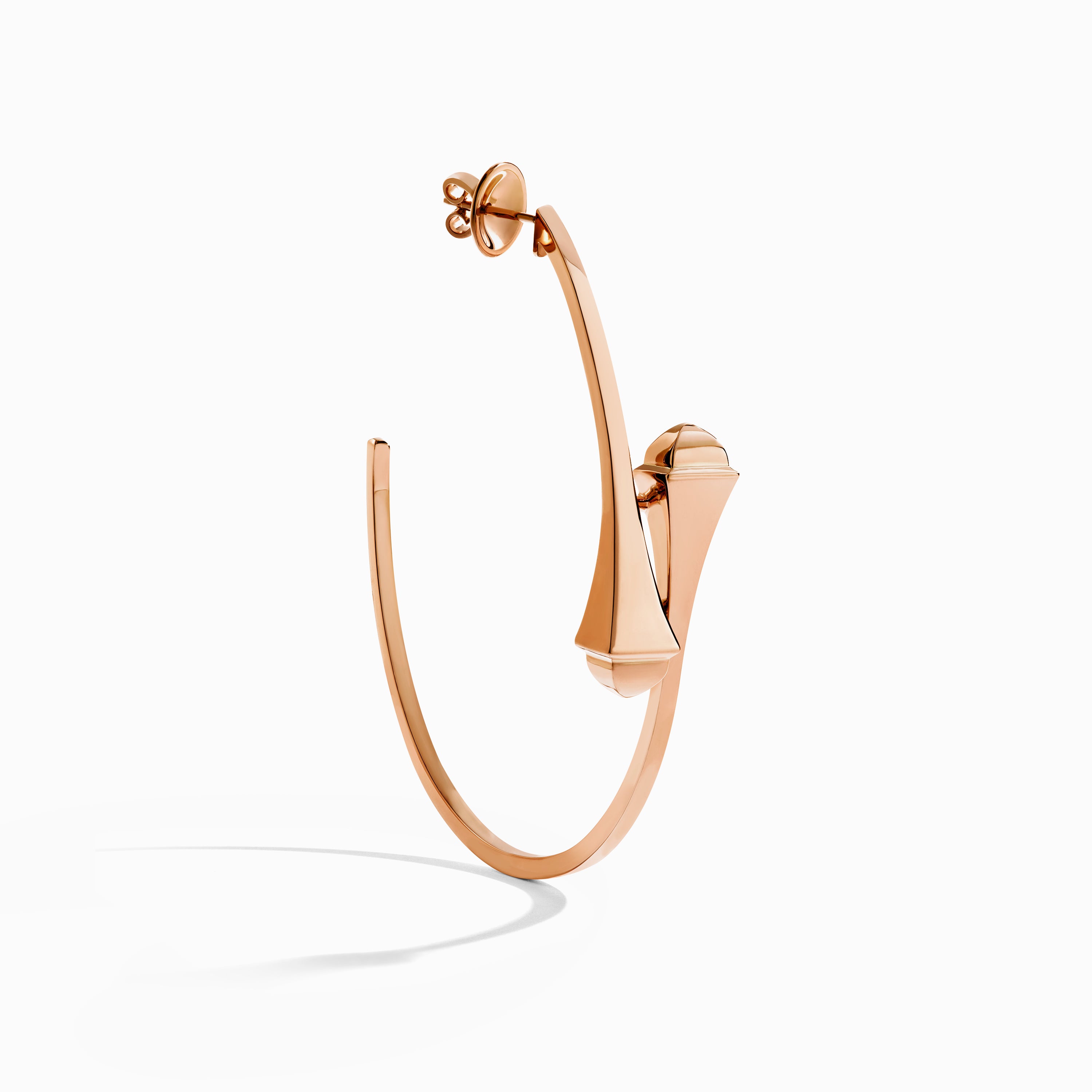 Cleo Full Gold Large Hoop Earrings — фото 7