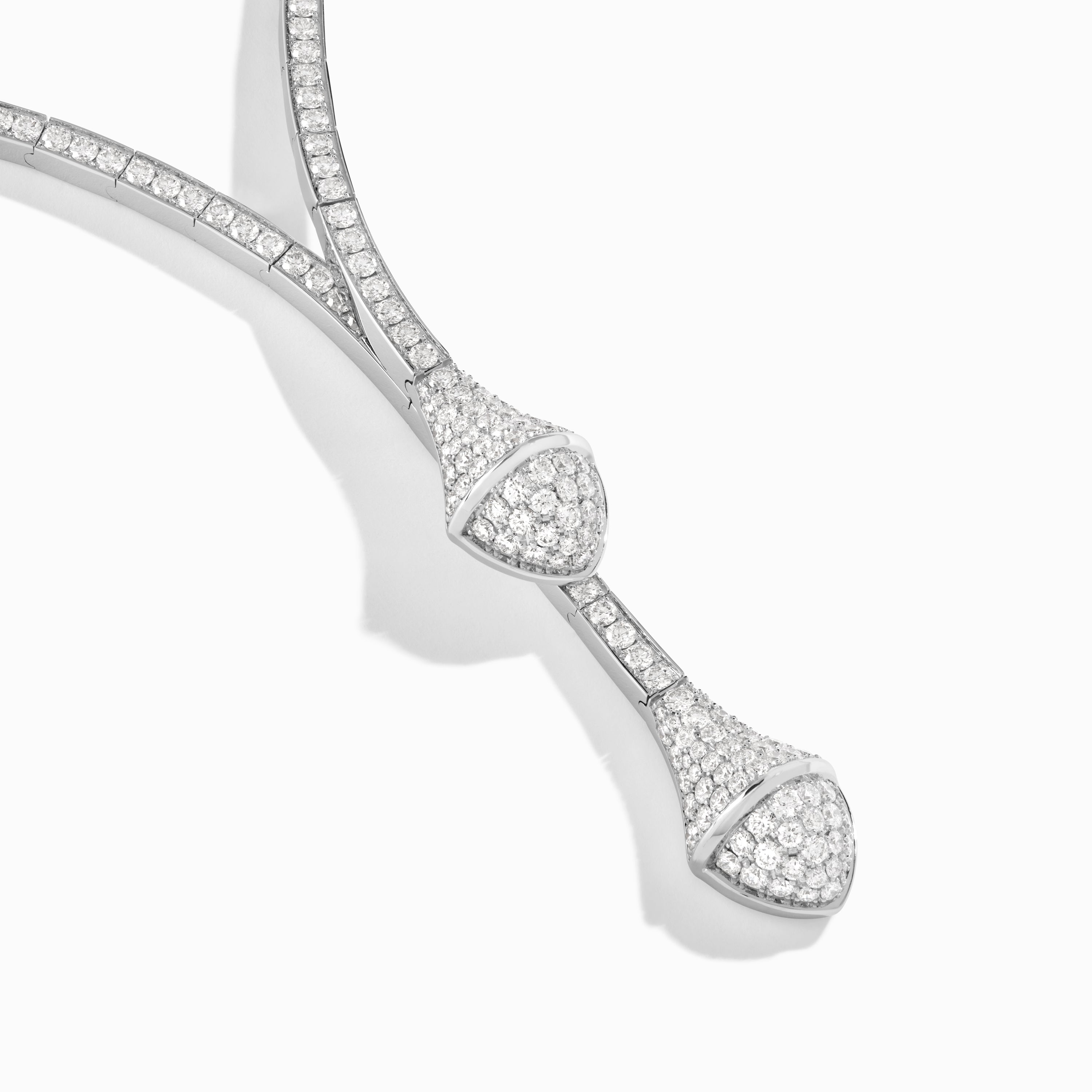 Cleo Full Diamond Drop Collar Channel Set Diamond Necklace — фото 3