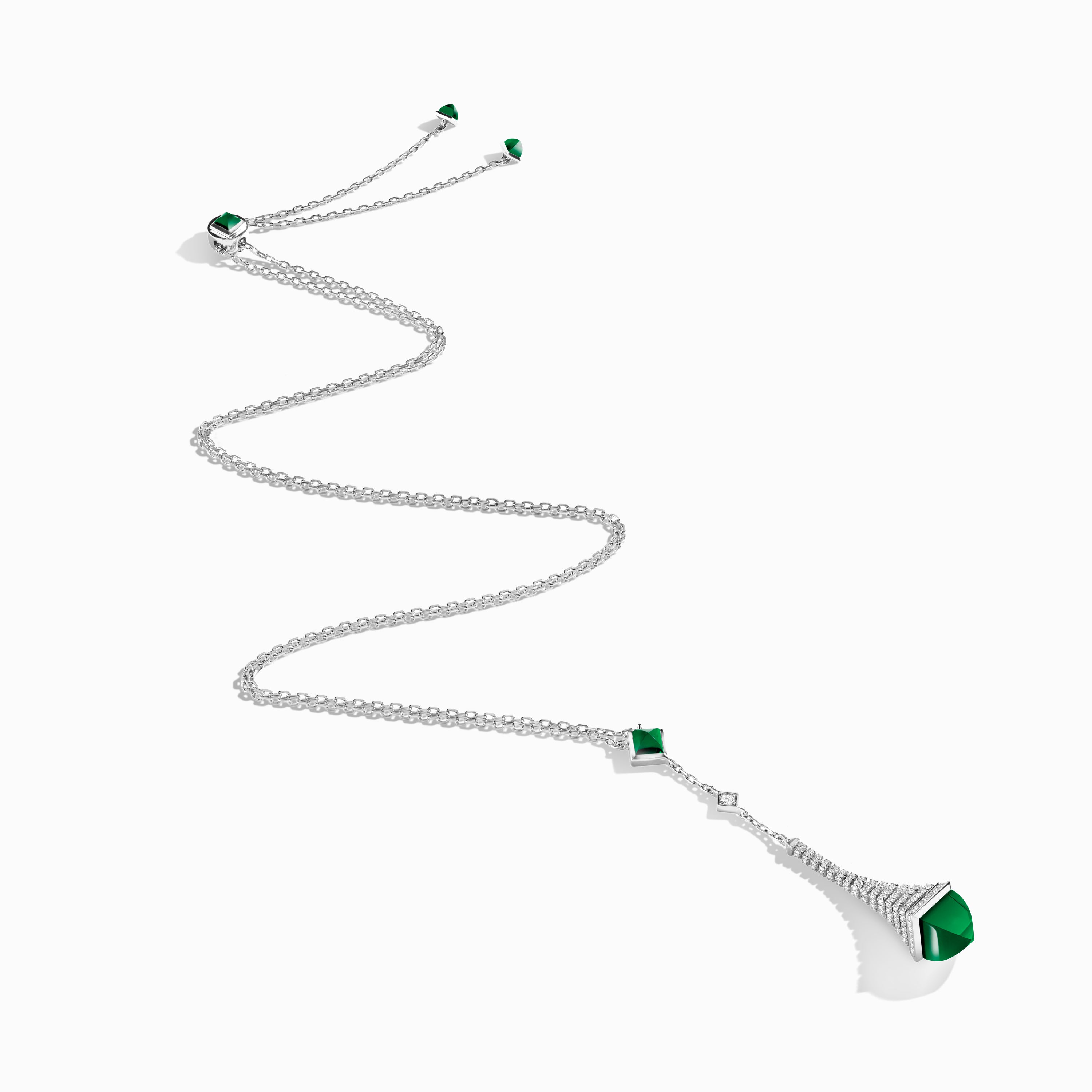 Cleo Rev Diamond Long Chain Drop Pendant Necklace — фото 45